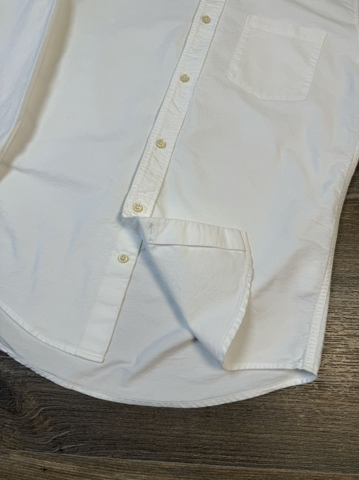 Our Legacy Our Legacy Oxford Buttons Up White Shirt Size US M / EU 48-50 / 2 - 9 Thumbnail