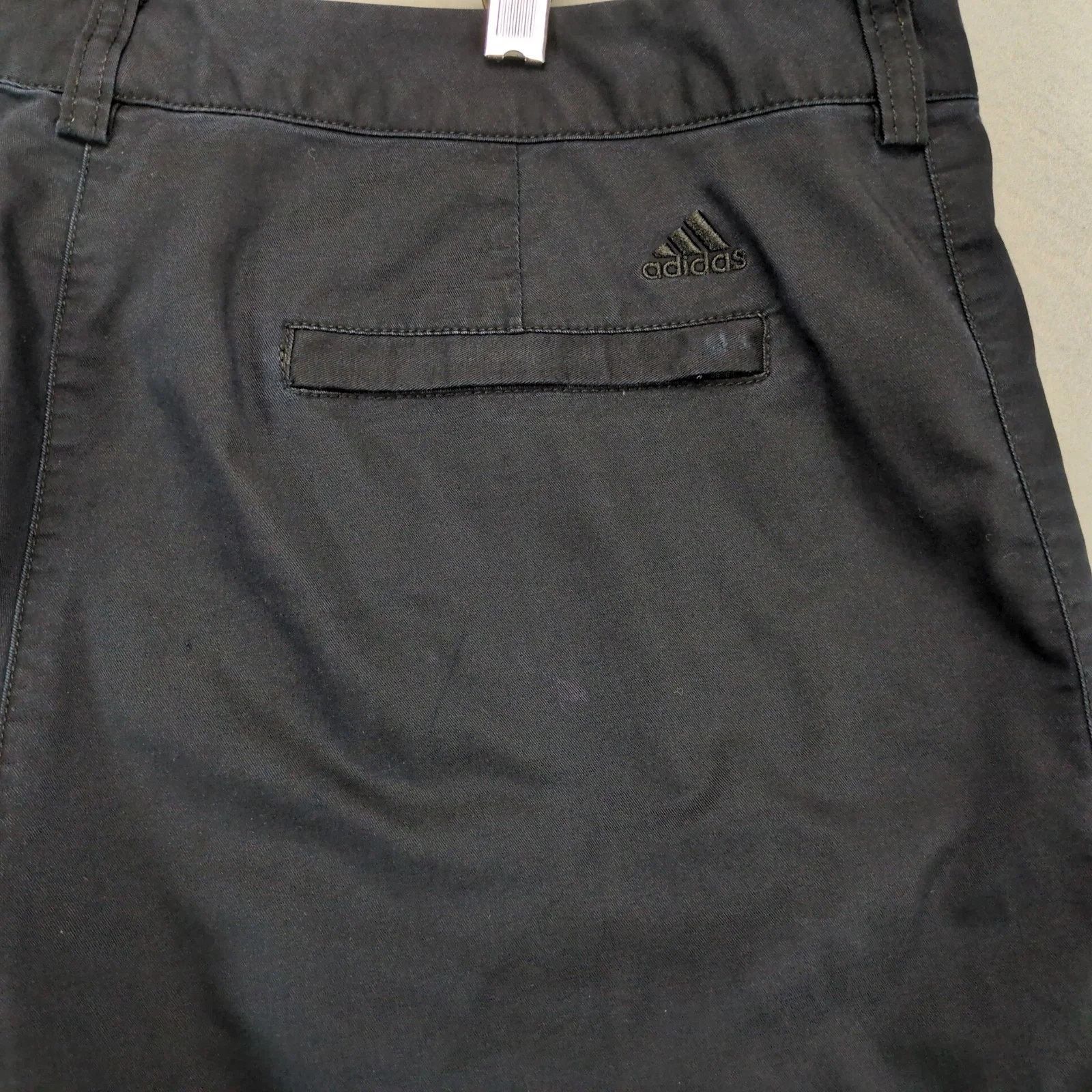 Adidas Vtg Y2K Adidas Stretch Black Shorts Women's 14 35x14" Size 36" / US 14 / IT 50 - 5 Thumbnail