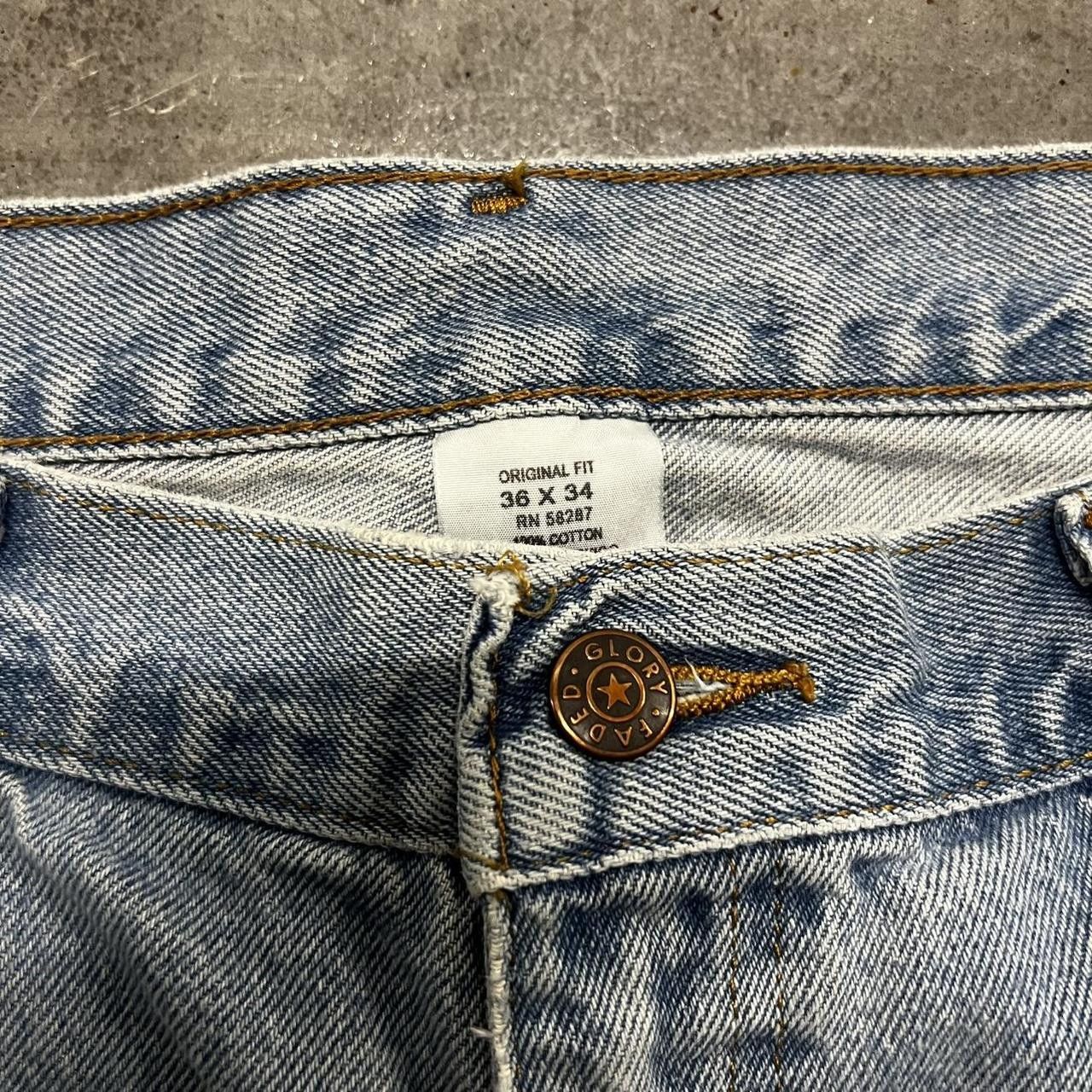 Japanese Brand × Vintage Vintage Y2K Super Baggy Wideleg Blue Denim Jeans! Size US 36 / EU 52 - 8 Thumbnail