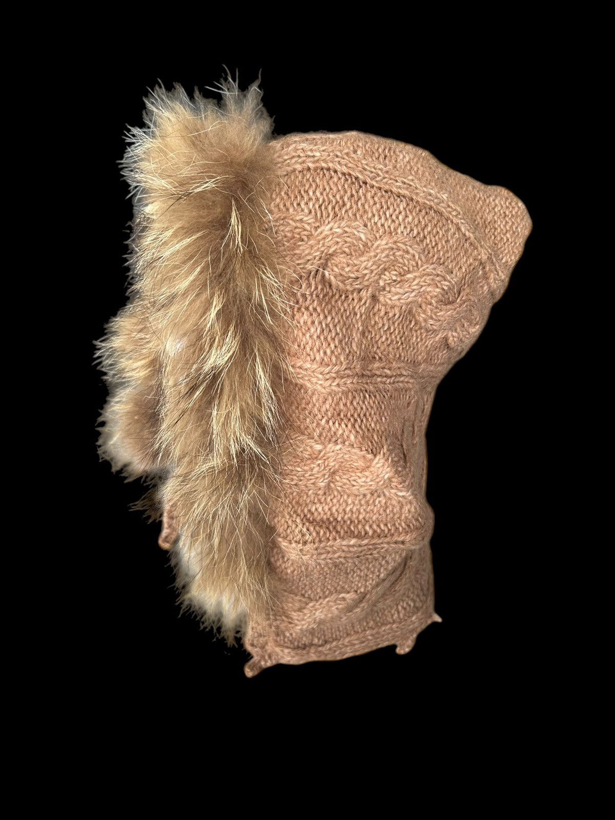 Kapital Balaclava Japanese Style Knitted Fur Big Beanie Rare🎌☠️☠️ Size ONE SIZE - 2 Thumbnail