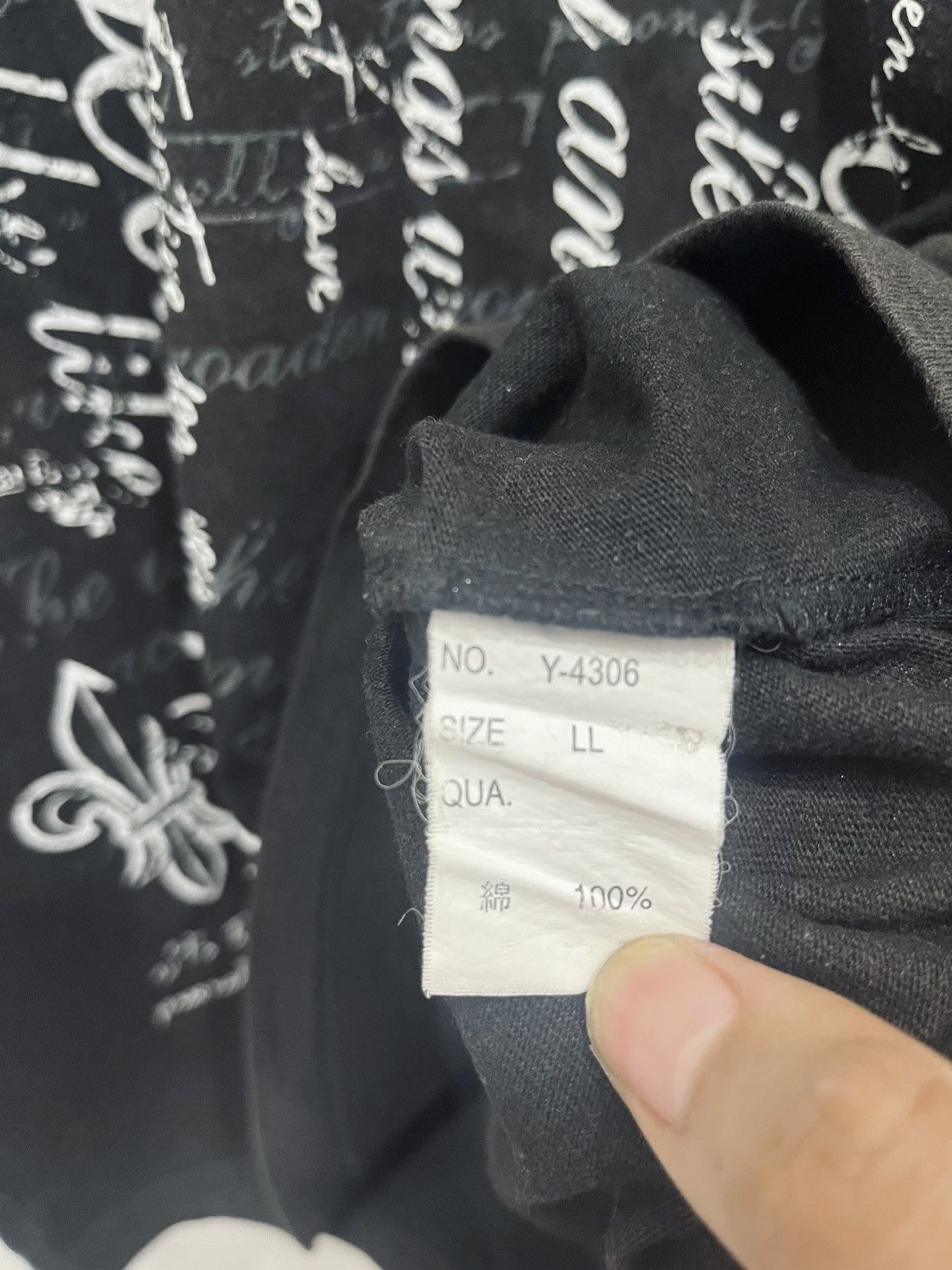 Japanese Brand Japanese Brand Poem Punk Seditionaries Gothic Style Tshirt Size US XL / EU 56 / 4 - 4 Thumbnail