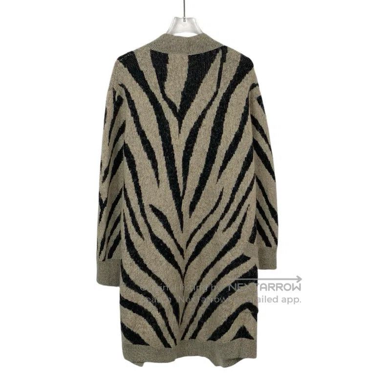 Max Mara Max Mara Color Block Zebra Print Mohair Knit Cardigan Jack Size XS / US 0-2 / IT 36-38 - 2 Thumbnail