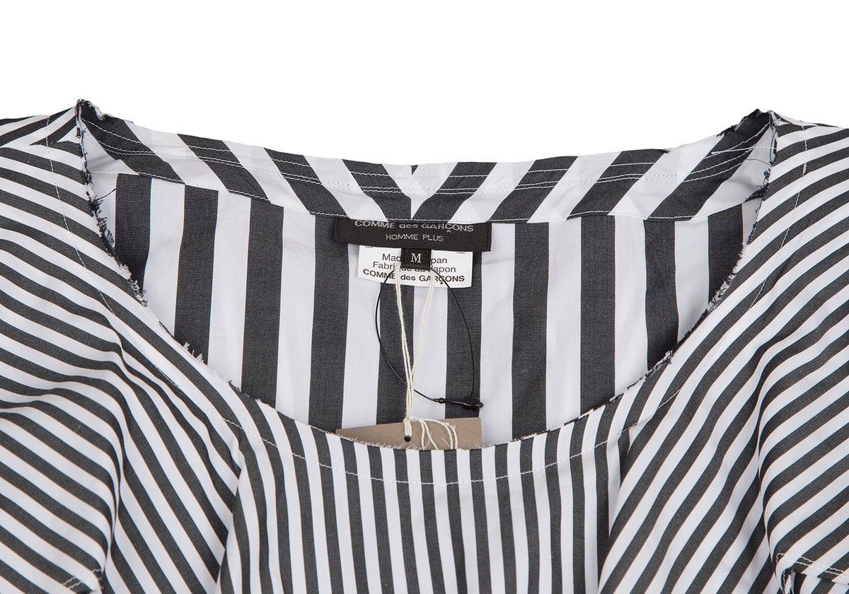 Comme des Garcons × Comme des Garcons Homme Plus Comme des Garcons Homme Plus Zig Zag Collar Stripe Shirt M Size US M / EU 48-50 / 2 - 6 Thumbnail