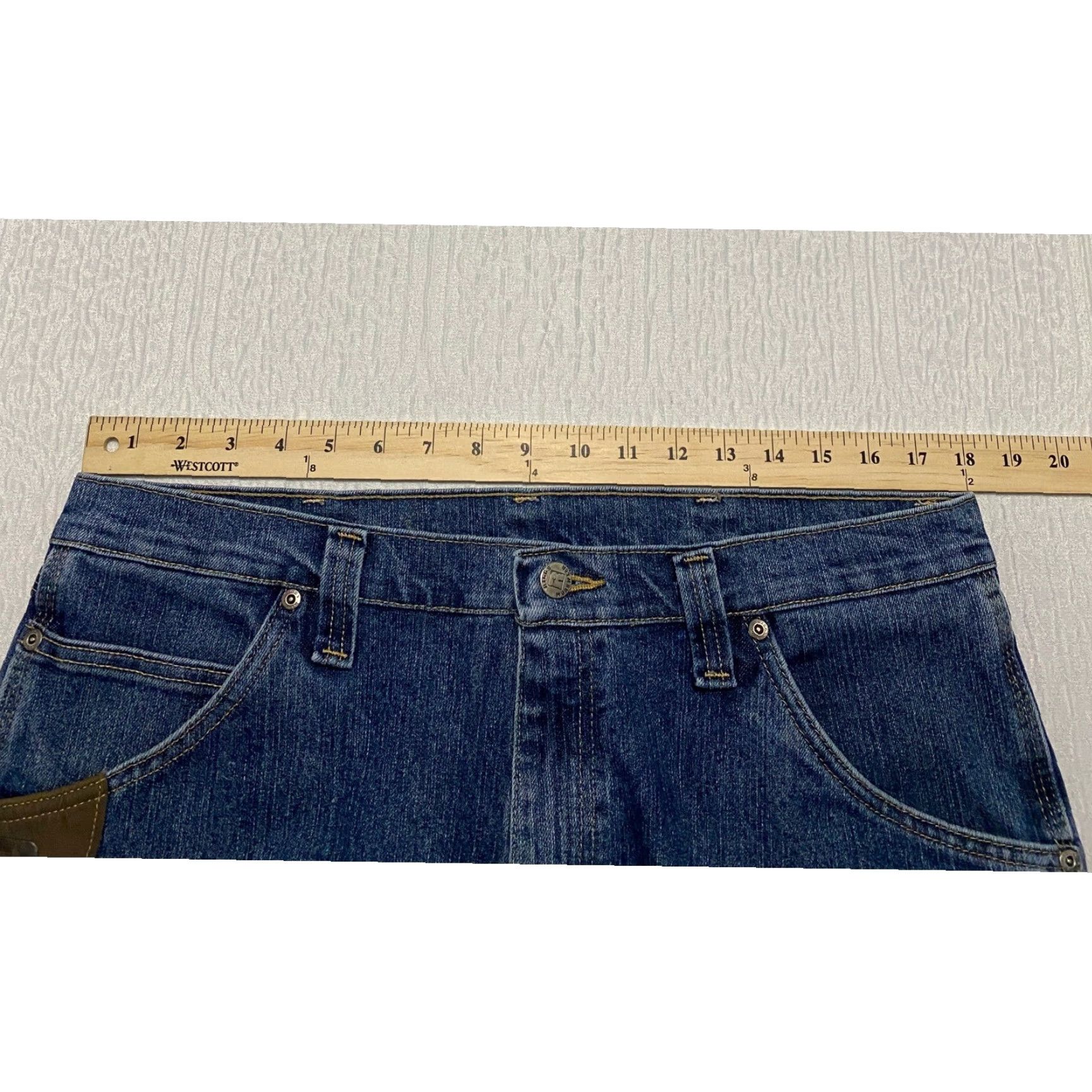 Wrangler VINTAGE Wrangler Riggs Workwear Men's Jeans 36×30 Blue Straight Advanced Comfort Size US 36 / EU 52 - 6 Thumbnail