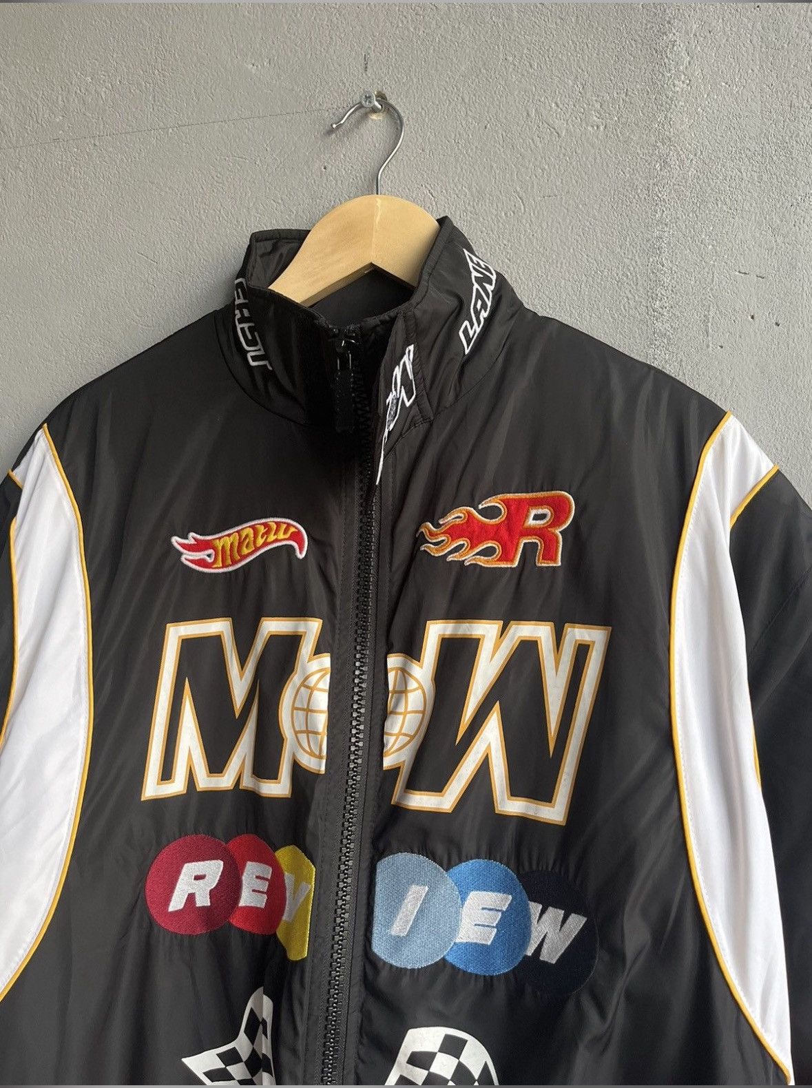 Vintage Men’s Racing M&M Review Y2K Motorcycle Nylon Bomber Light Jacket Size US L / EU 52-54 / 3 - 6 Thumbnail