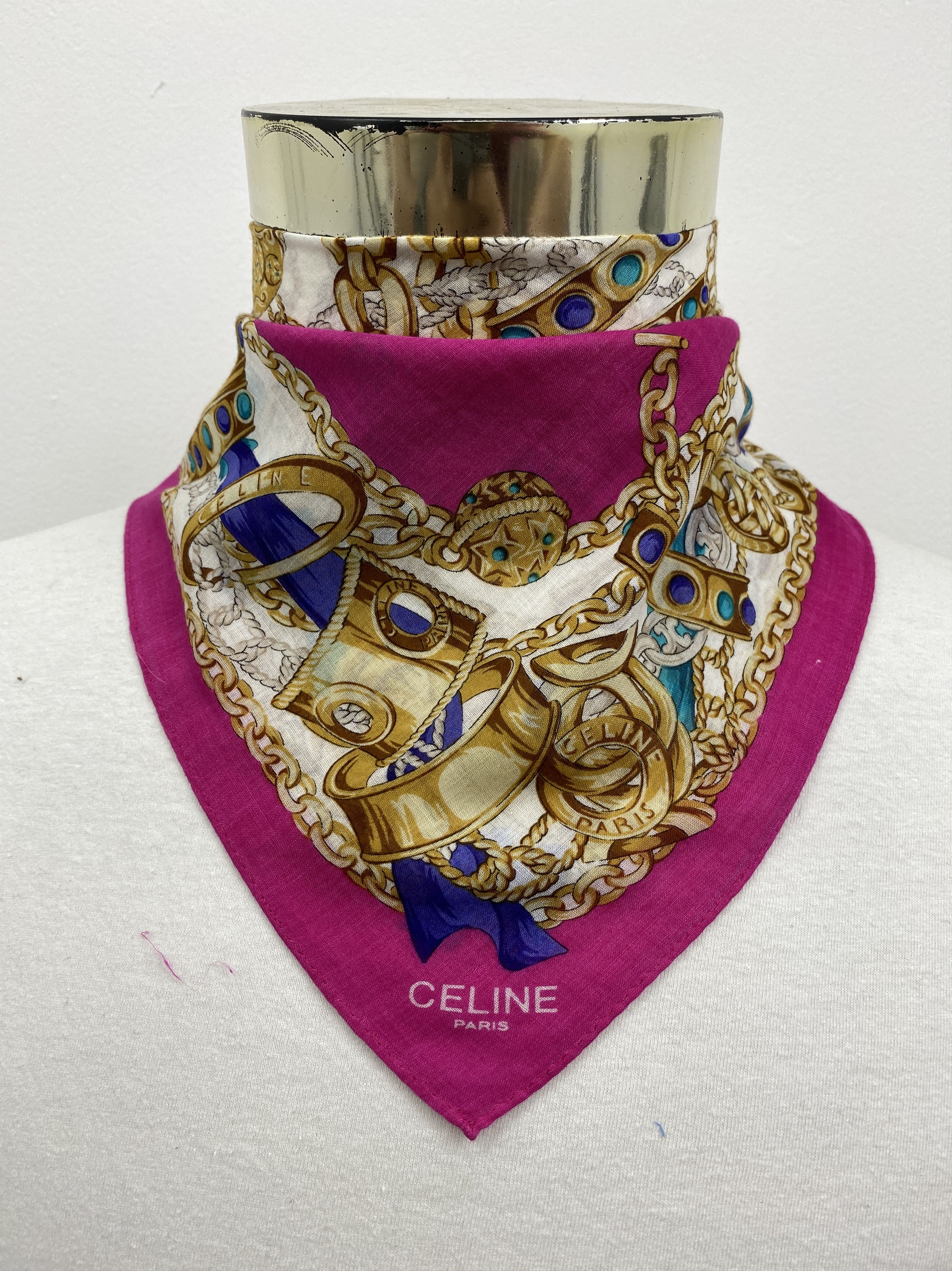 Celine Celine Handkerchief / Bandana / Neckerchief HKC0477 Size ONE SIZE - 2 Thumbnail