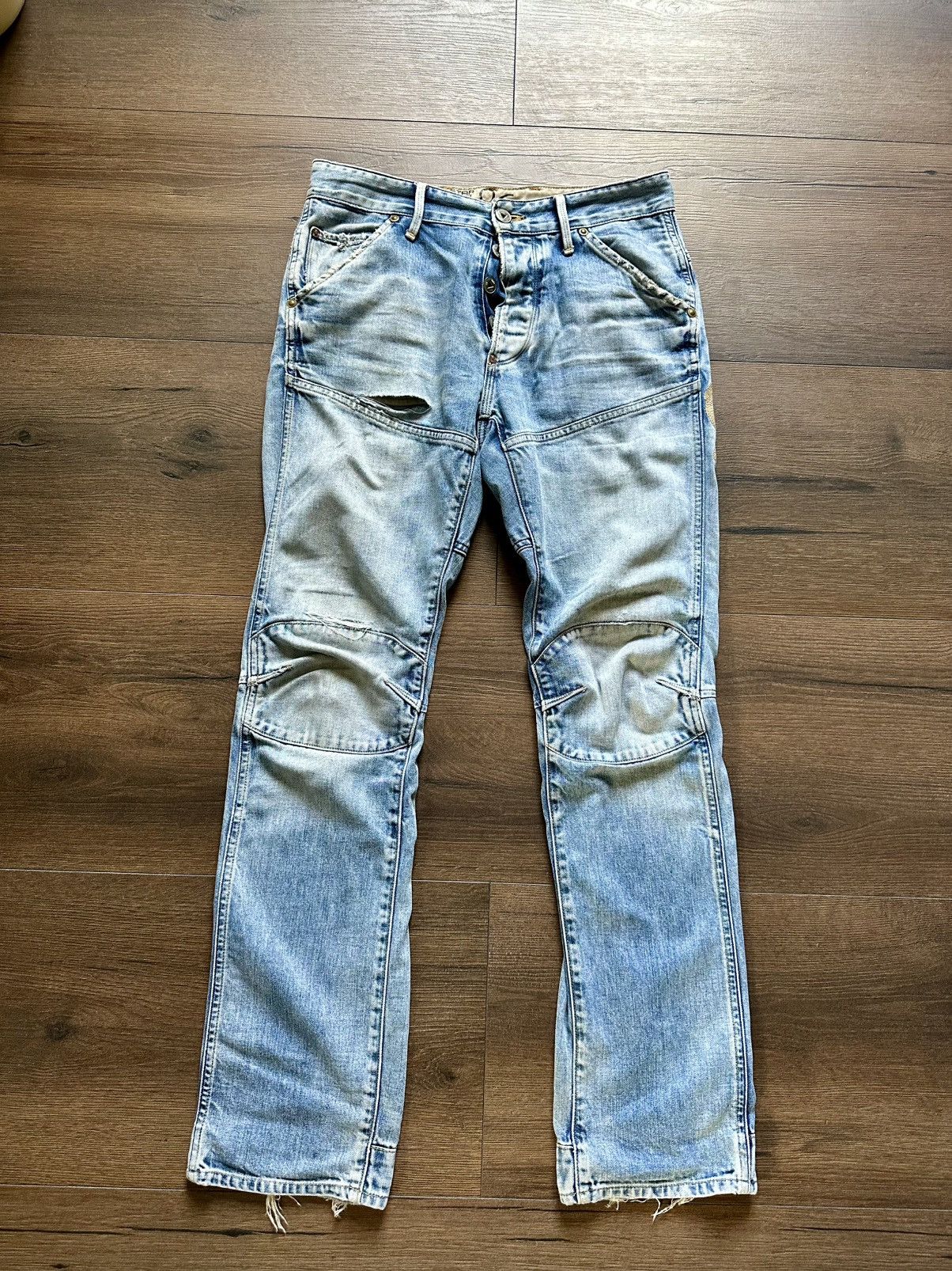Vintage Gstar Raw Distressed Y2K Jeans 96 Logo