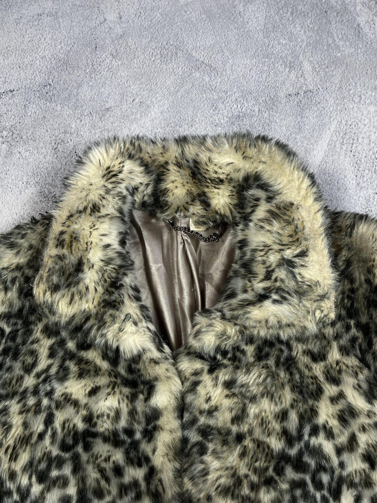 Japanese Brand × Vintage Vintage 90s Fur Faux cropped coat jacket AvantGarde japanese Size M / US 6-8 / IT 42-44 - 8 Thumbnail