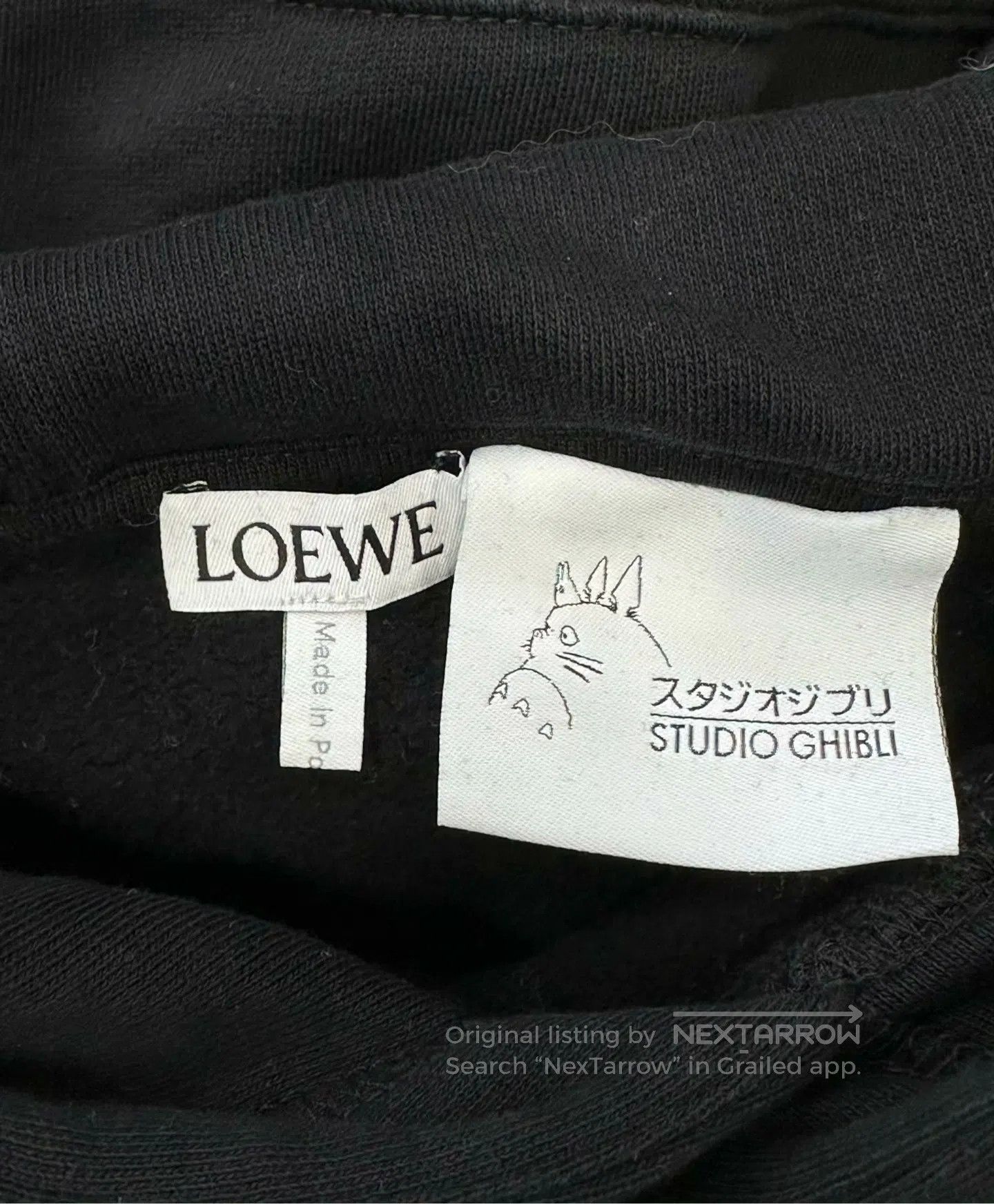 Loewe Loewe Black Spirited Away Co-brand Embroidered Logo Hooded Size US S / EU 44-46 / 1 - 3 Thumbnail