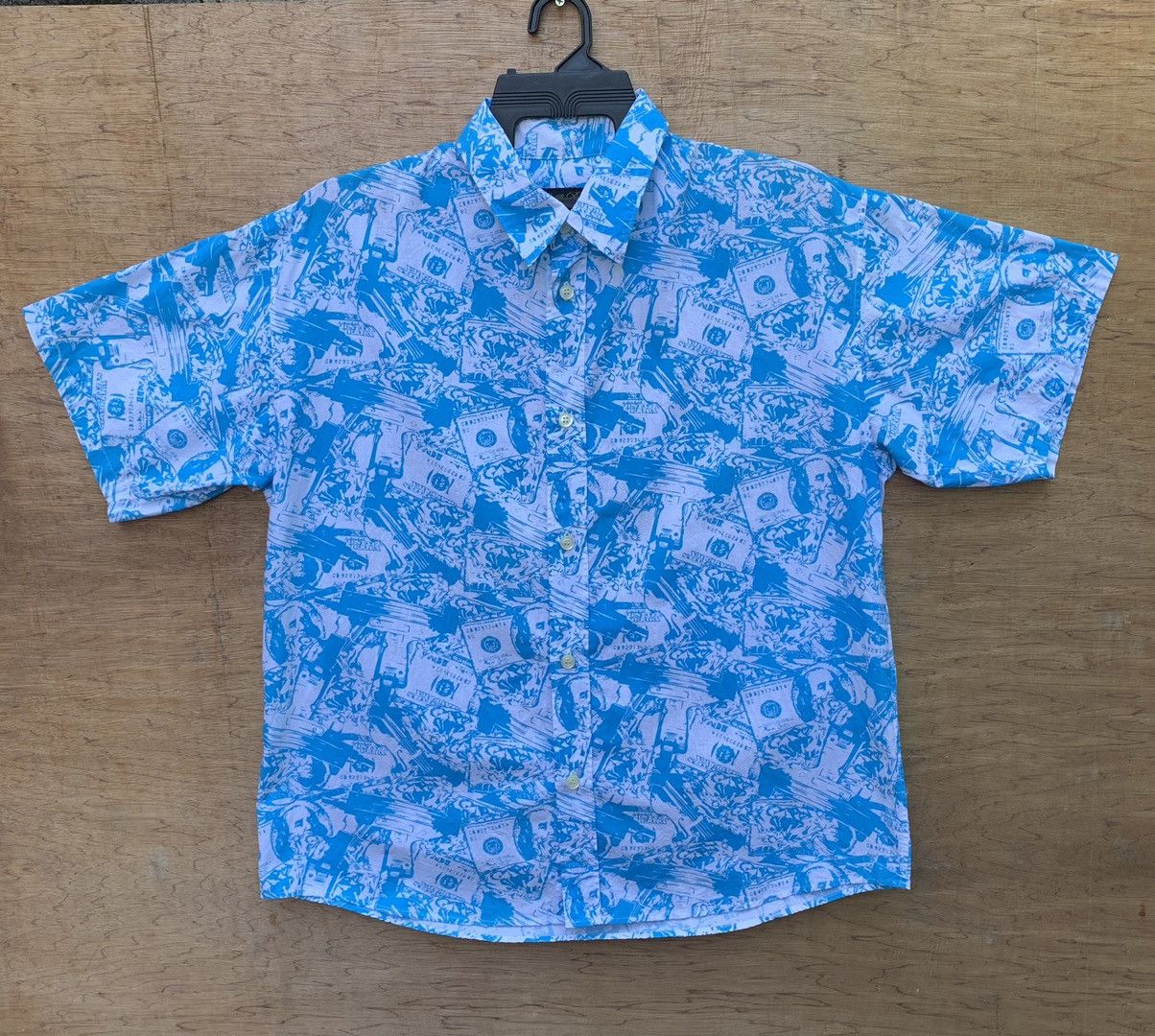 Art Comes First Full Print Dollar Notes Button Ups Shirt by Ally&Dia Size US XL / EU 56 / 4 - 3 Thumbnail