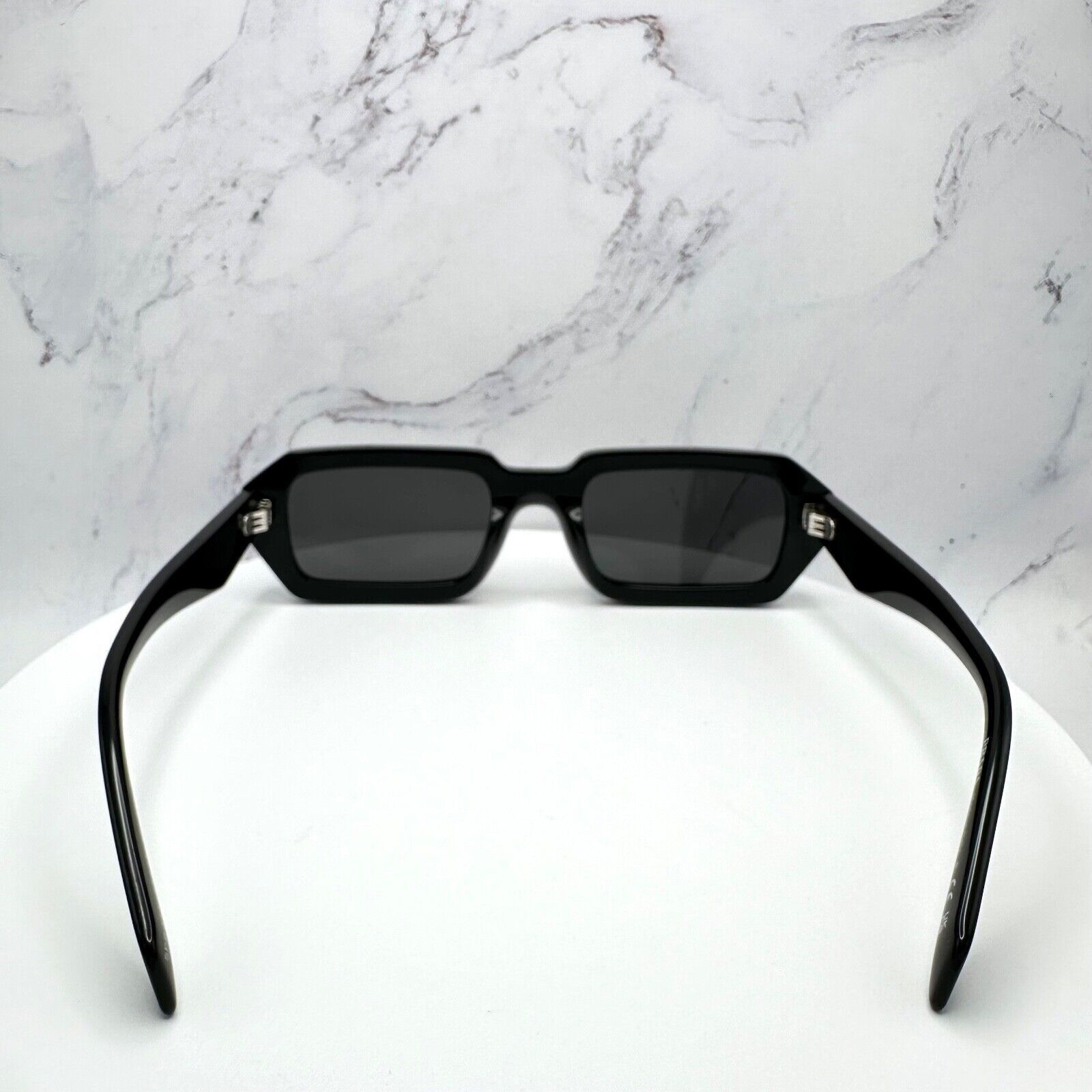 New PRADA Sunglasses Black Symbole PRADA MILANO Logo Square
