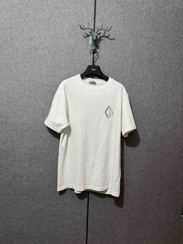 Dior Dior Men's Embroidered Logo T-Shirt 0089 Size US M / EU 48-50 / 2 - 1 Thumbnail