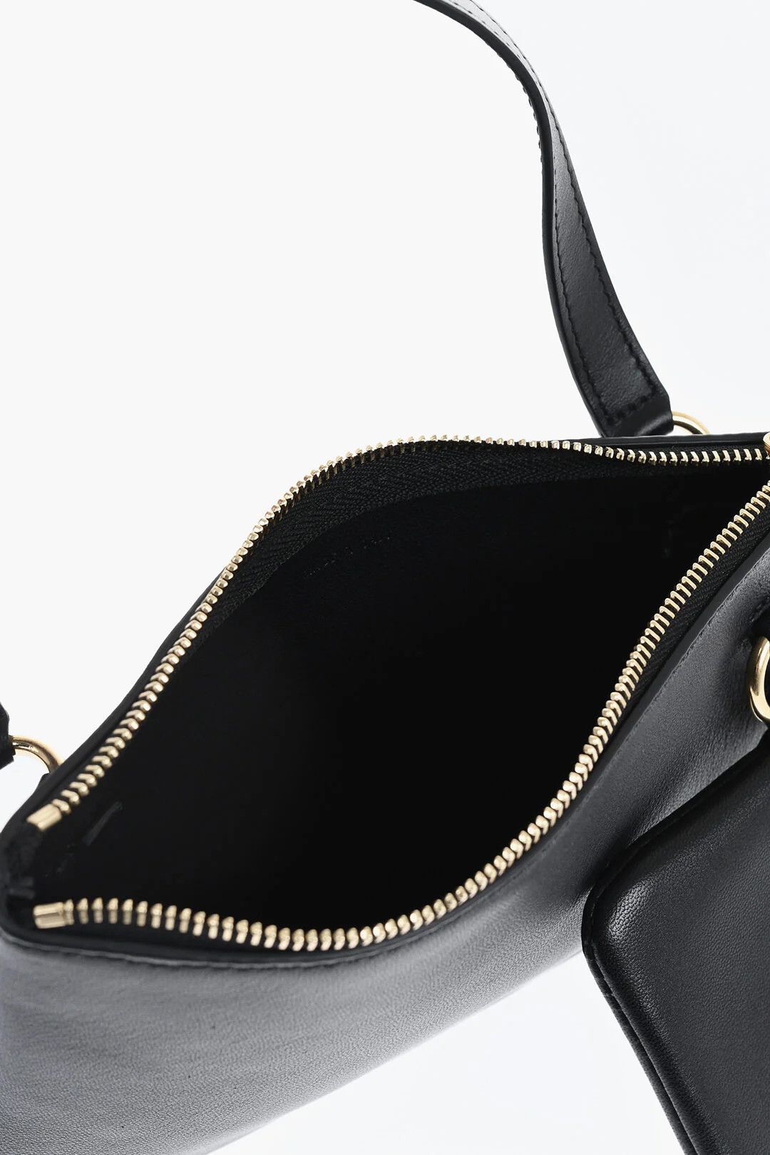 Jil Sander og1mm0626 Size: OS / Mini Leather Handbag in Black Size ONE SIZE - 4 Thumbnail