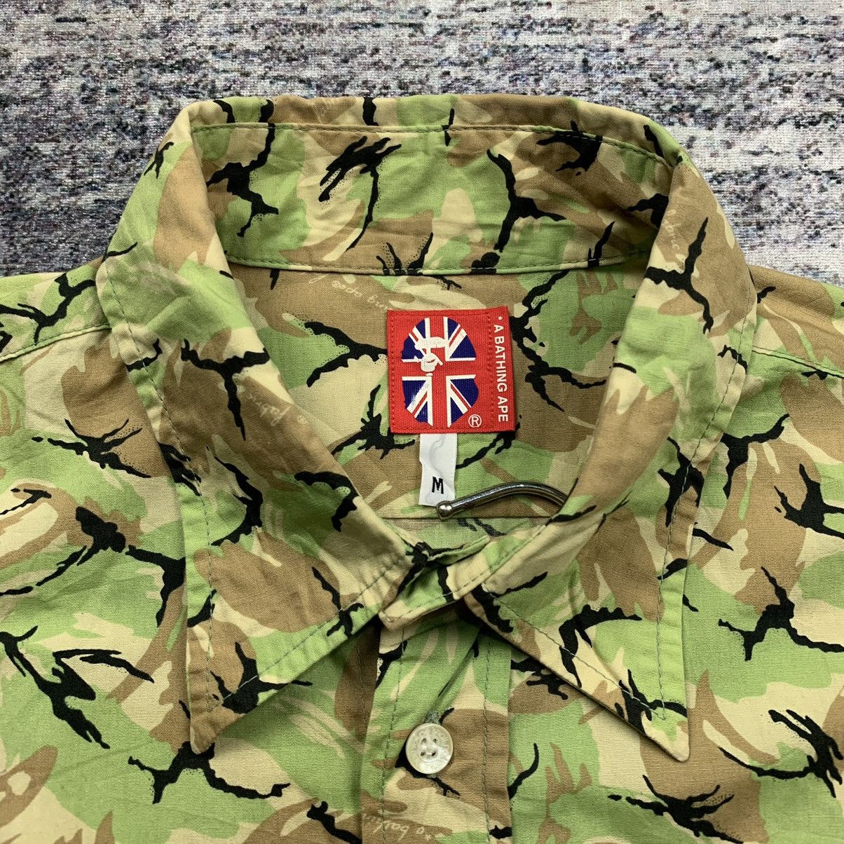 Bape vintage og bape camouflage Button Up Shirt long sleeve Size US M / EU 48-50 / 2 - 5 Thumbnail