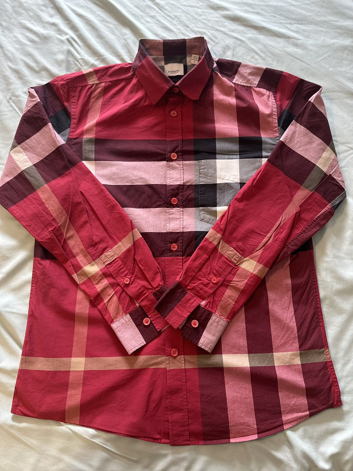 Burberry Burberry Check Cotton T-shirt Size US M / EU 48-50 / 2 - 1 Thumbnail