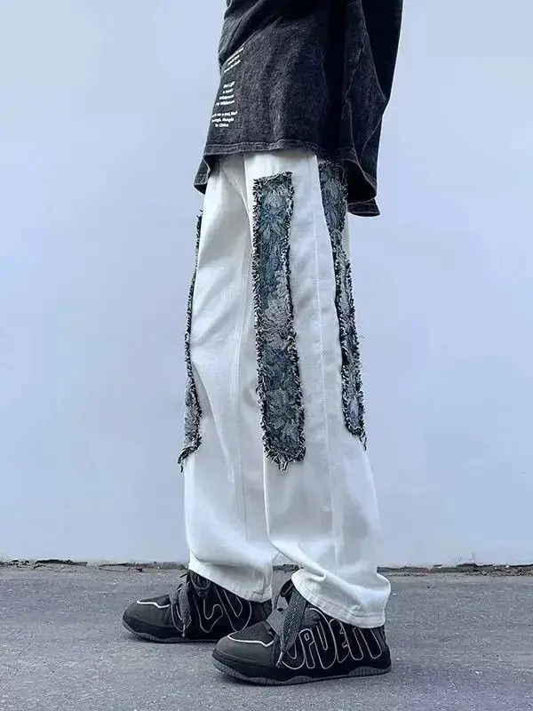 Japanese Brand Straight high street white jeans Size US 32 / EU 48 - 1 Thumbnail