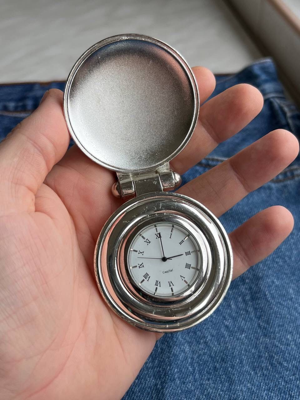 Japanese Brand × Vintage Vintage Retro Pocket Japanese style futuristic Steel Watch Size ONE SIZE - 1 Thumbnail