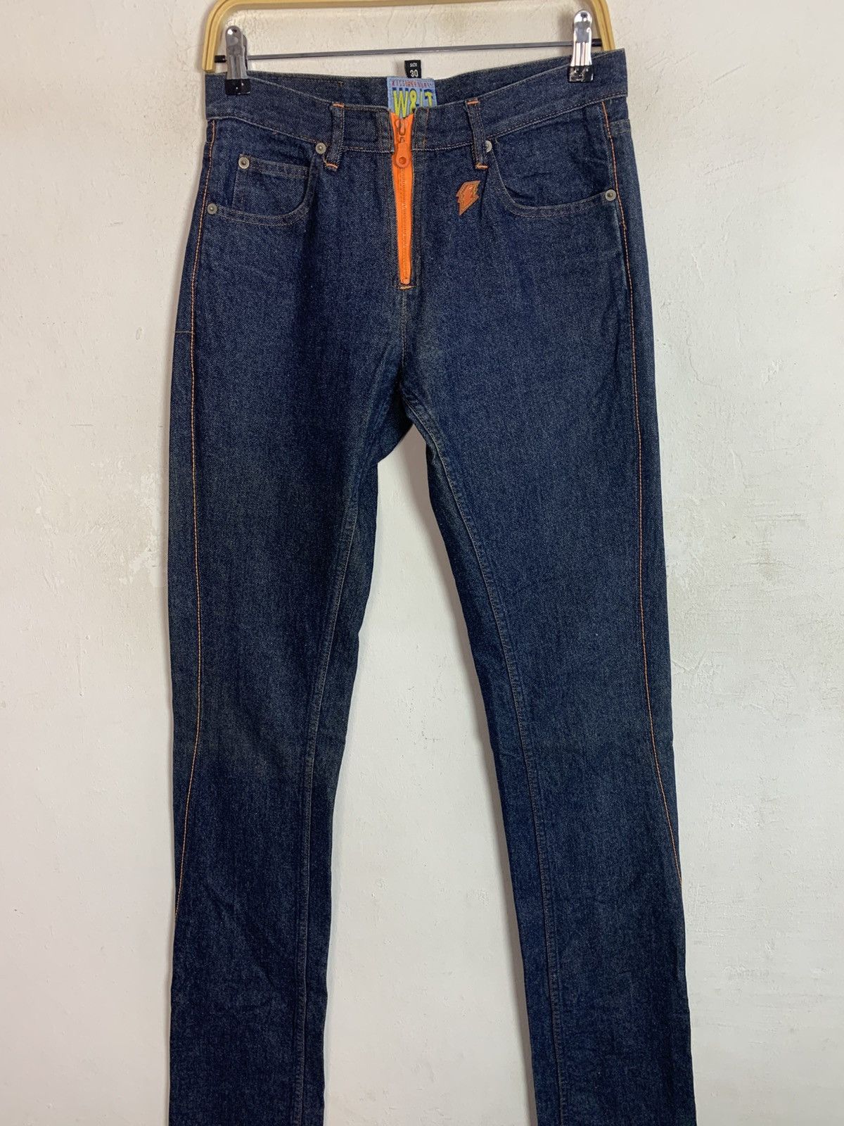 W&LT Hype W.&L.T Wildahd Lethal Trash Kiss Future Indigo Denim Size 30" / US 8 / IT 44 - 3 Thumbnail