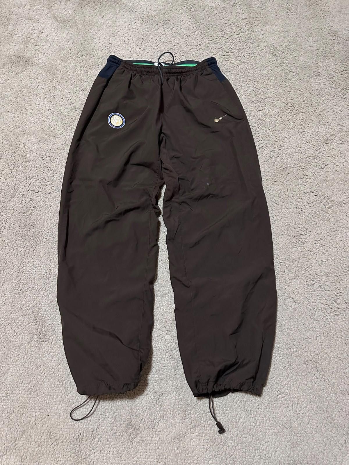 Nike Vintage Nike Inter Milan Brown Baggy Tracksuit Bottoms Size US 32 / EU 48 - 1 Thumbnail