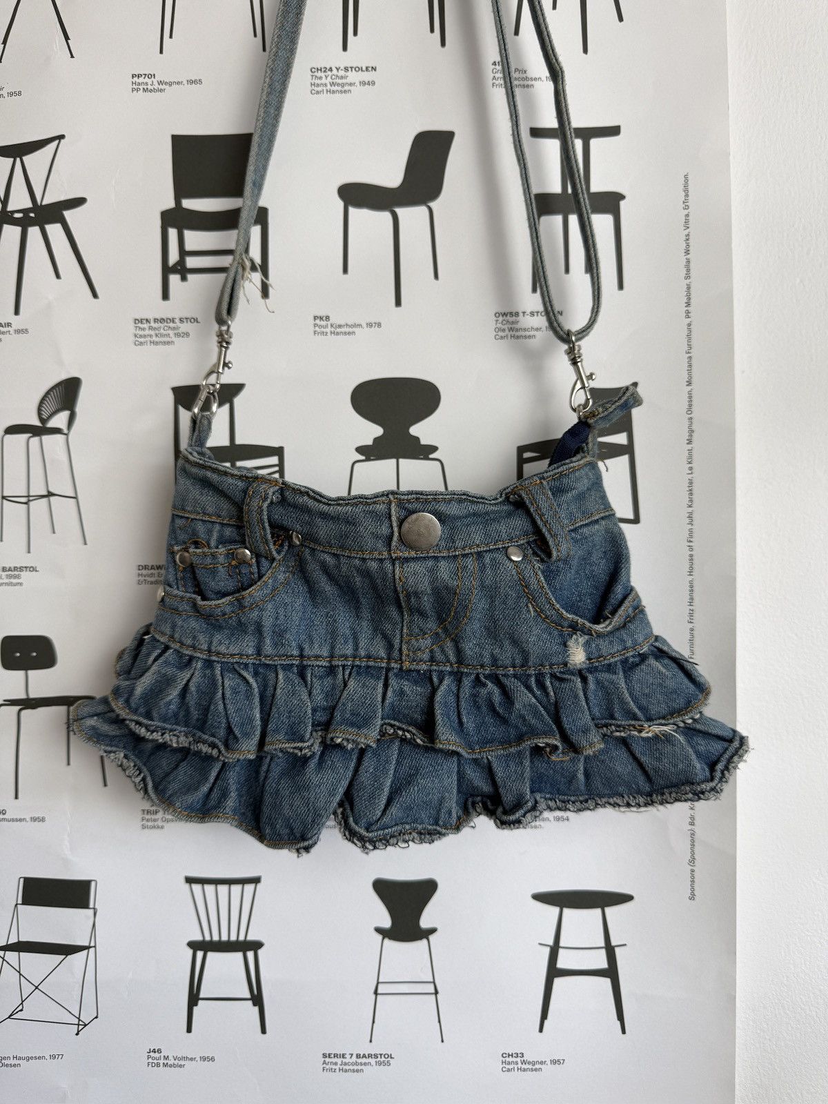 Miss Sixty Vintage y2k like Miss Sixty shoulder denim bag avantgarde usa Size ONE SIZE - 5 Thumbnail