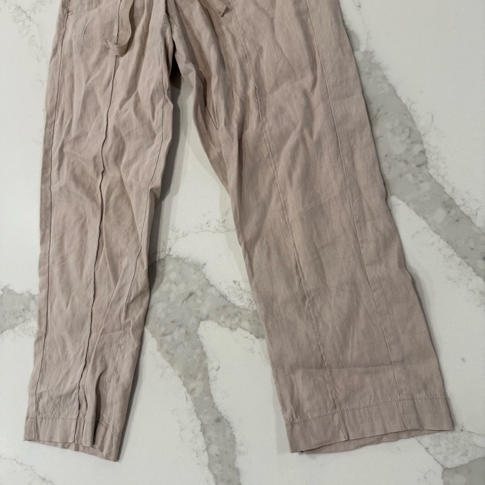 Aritzia Babaton Aritizia Italian Linen Crop Trouser Pant Womens XXS Size 24" / US 00 / IT 34 - 3 Thumbnail