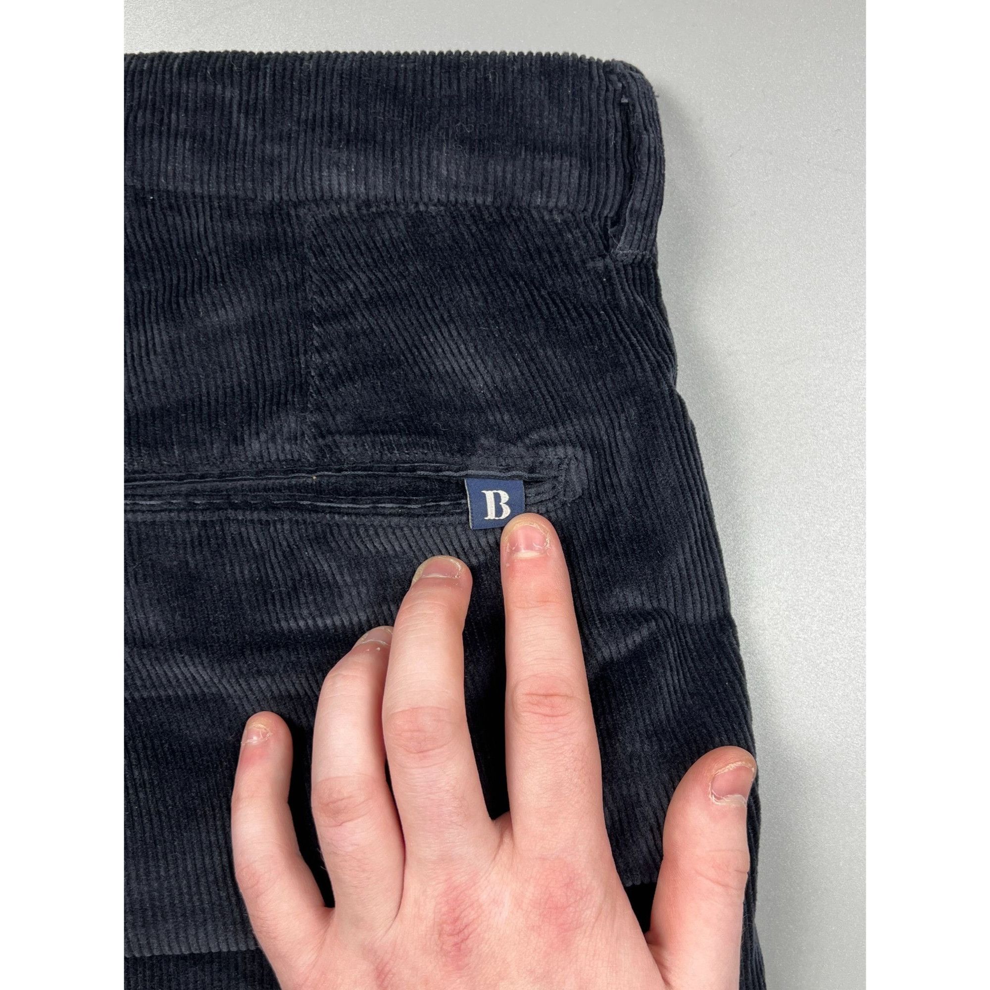 Boggi Boggi Milano Navy Blue Corduroy Pants (Y0171) Size US 30 / EU 46 - 12 Thumbnail