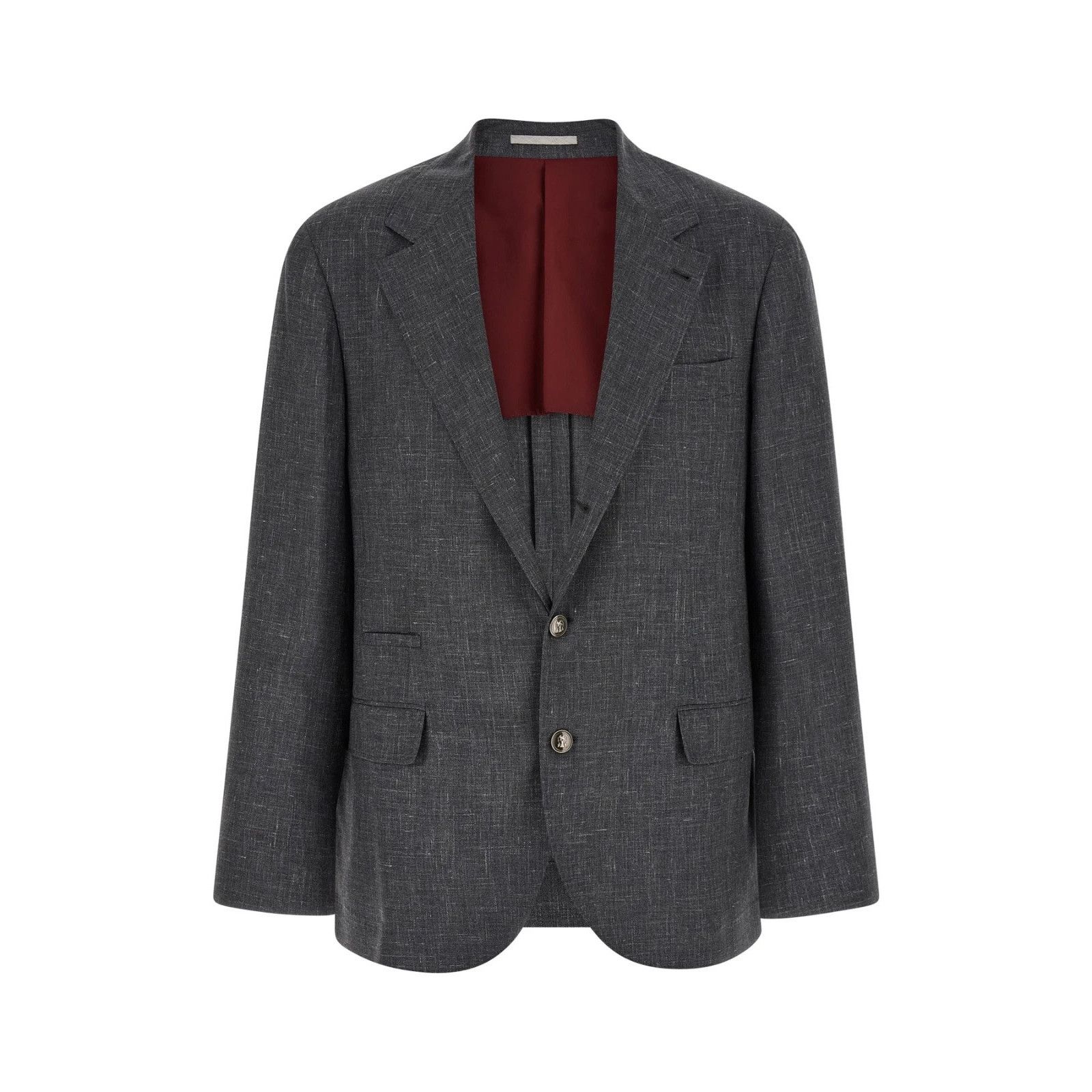 Brunello Cucinelli BRUNELLO CUCINELLI $5100 Dark Gray deconstructed Blazer New Size US L / EU 52-54 / 3 - 1 Thumbnail