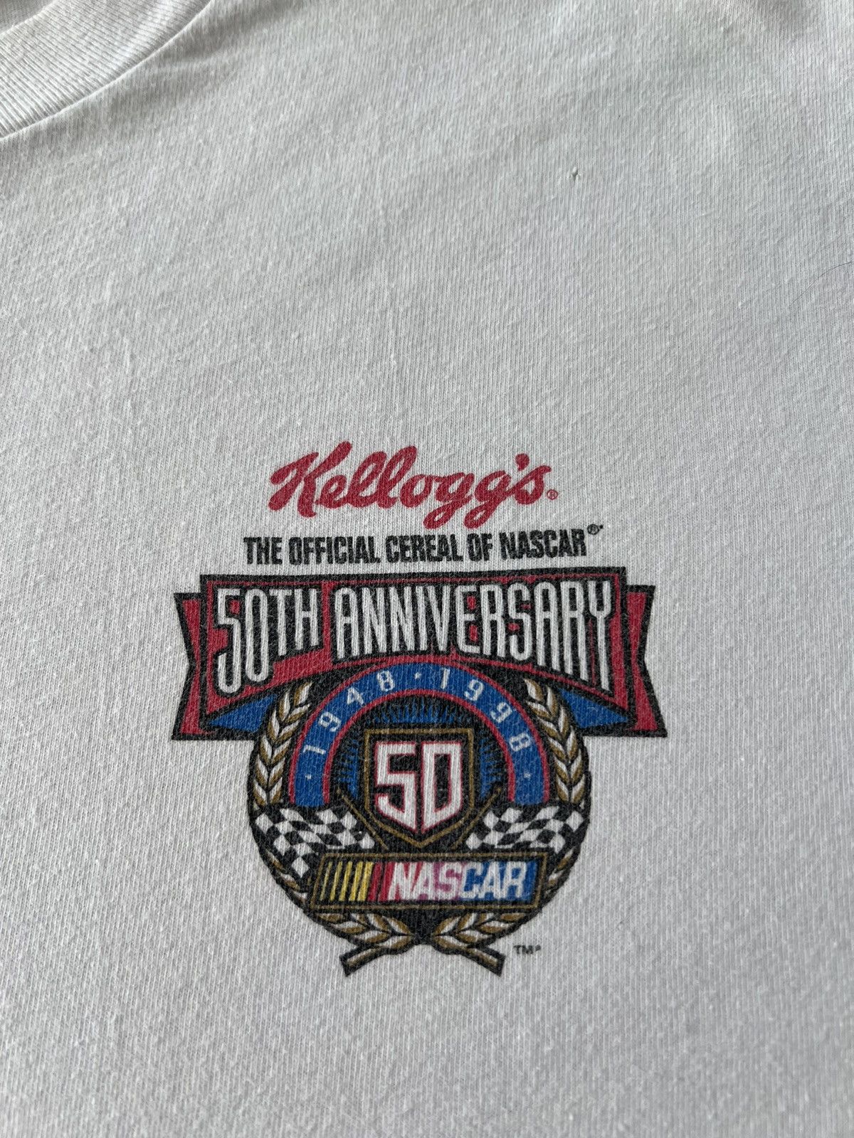 NASCAR Vintage 1998 Nascar 50th Anniversary Champions White T-shirt Size US XL / EU 56 / 4 - 4 Thumbnail