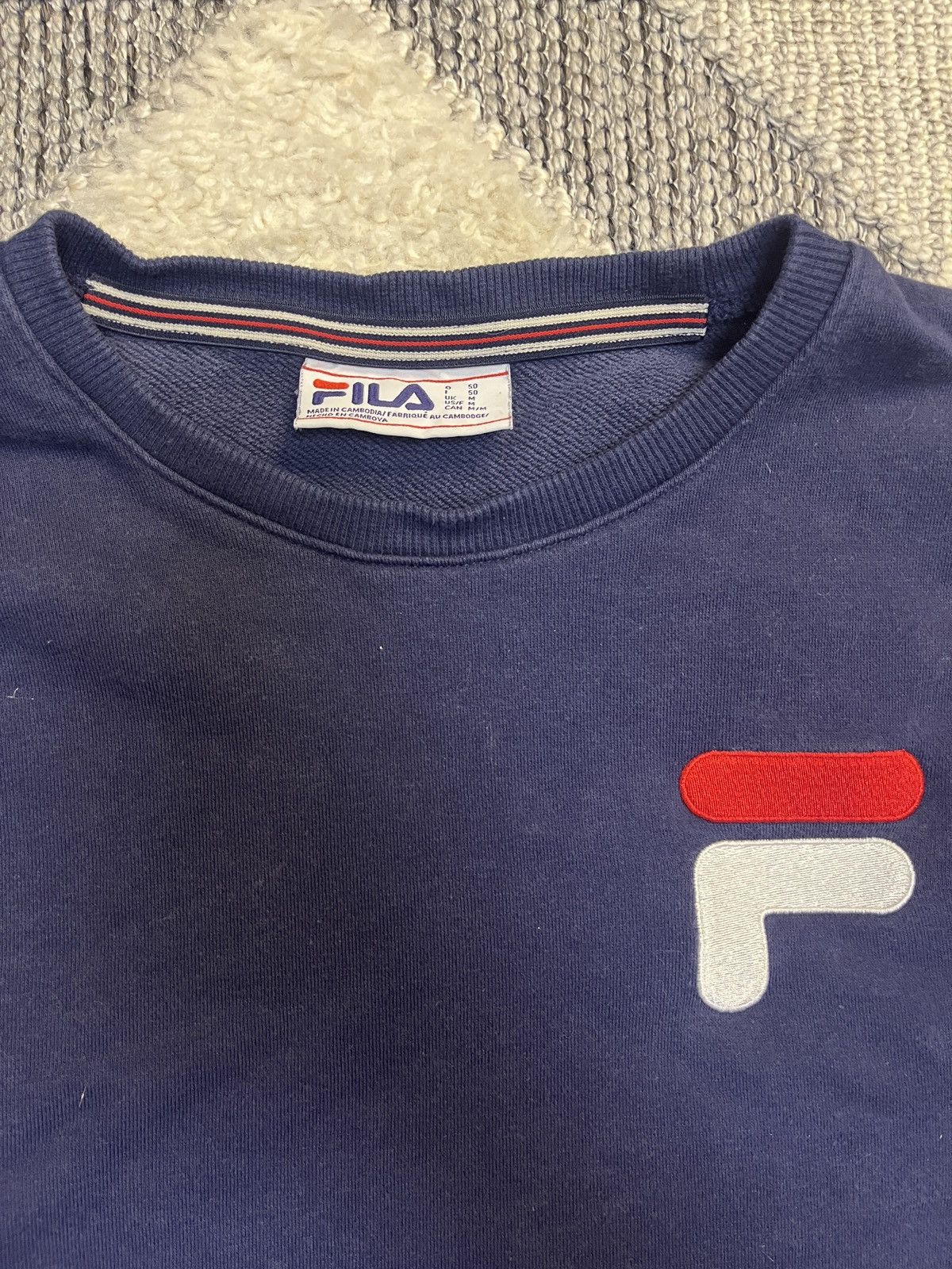 Fila × Vintage FILA VINTAGE BIG LOGO SWEATSHIRT Size US M / EU 48-50 / 2 - 2 Thumbnail
