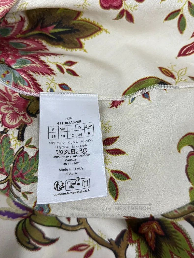 Dior Dior White printed flying sleeves short sleeves Size XS / US 0-2 / IT 36-38 - 5 Thumbnail