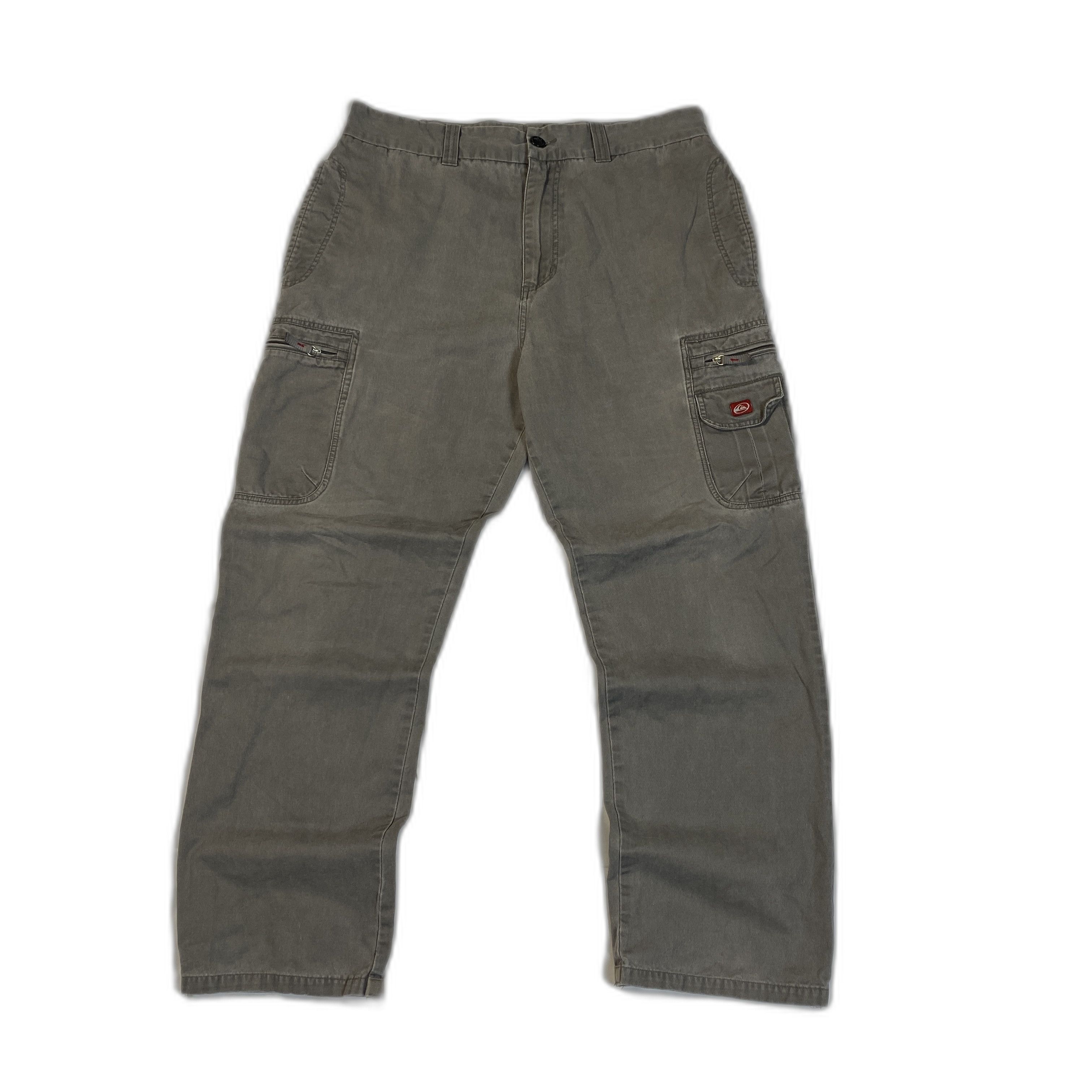 Quicksilver Vintage Quiksilver Y2K Grey Cargo Pants 36x30 Size US 36 / EU 52 - 1 Thumbnail