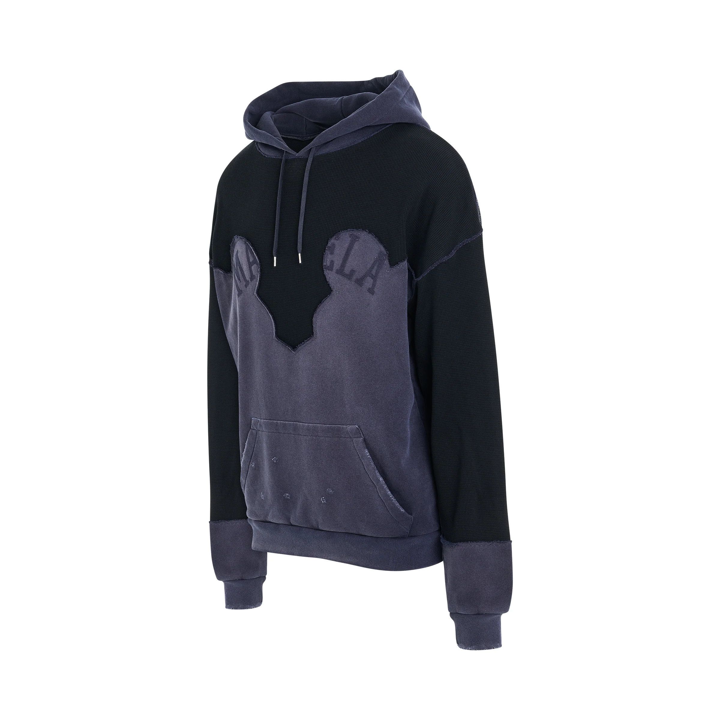 Maison Margiela o1mris0824 Desconstruction Hoodie in Vintage Blue Size US L / EU 52-54 / 3 - 2 Thumbnail