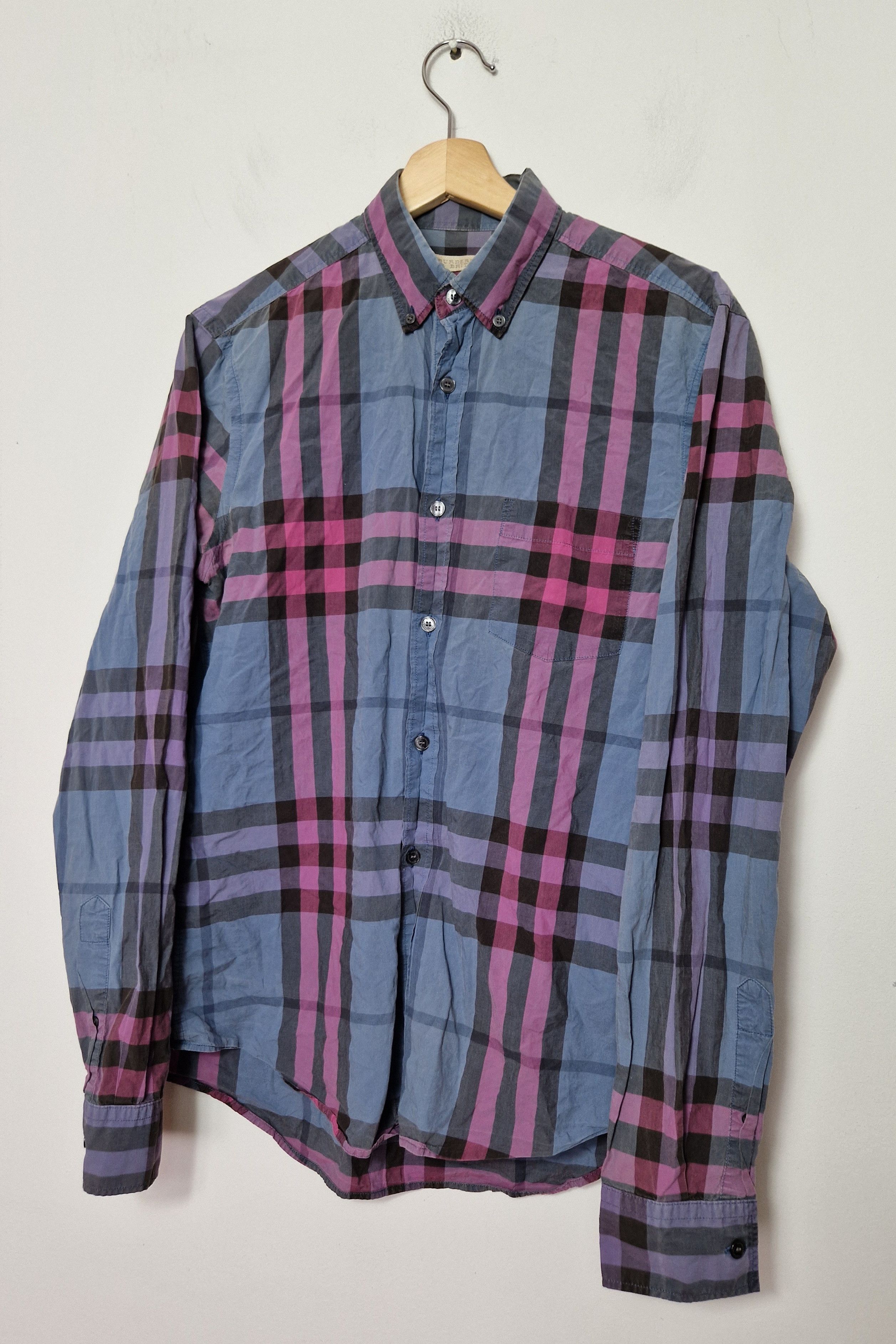 Burberry Burberry nova check purple shirt Size US M / EU 48-50 / 2 - 1 Thumbnail