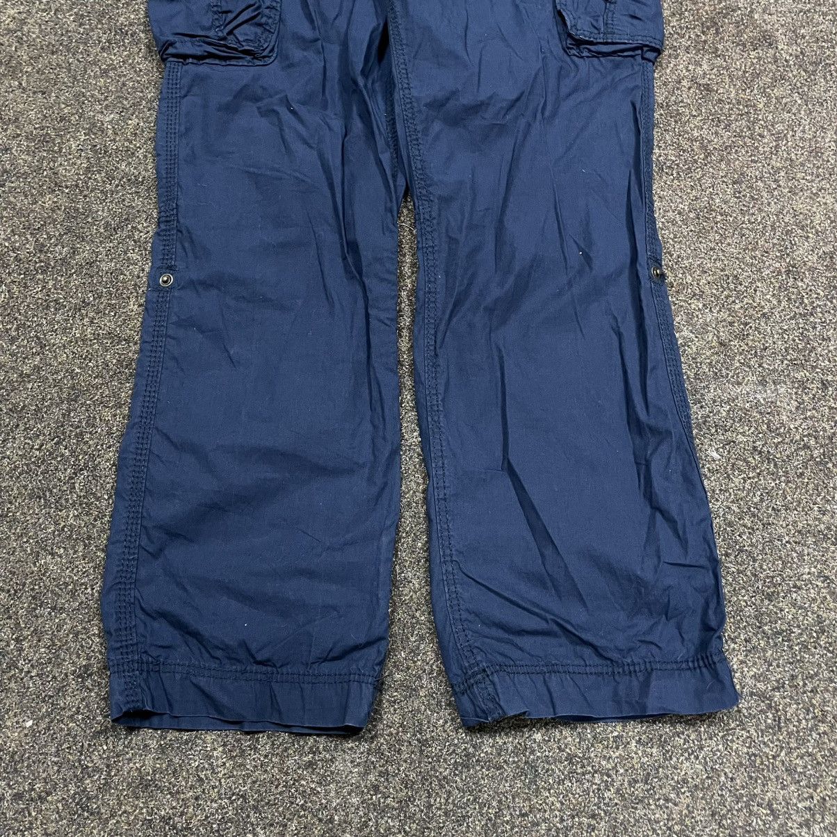 Vintage Vintage Y2K Baggy Cargo Pants Navy Skate Streetwear Faded 29 Size US 29 - 3 Thumbnail
