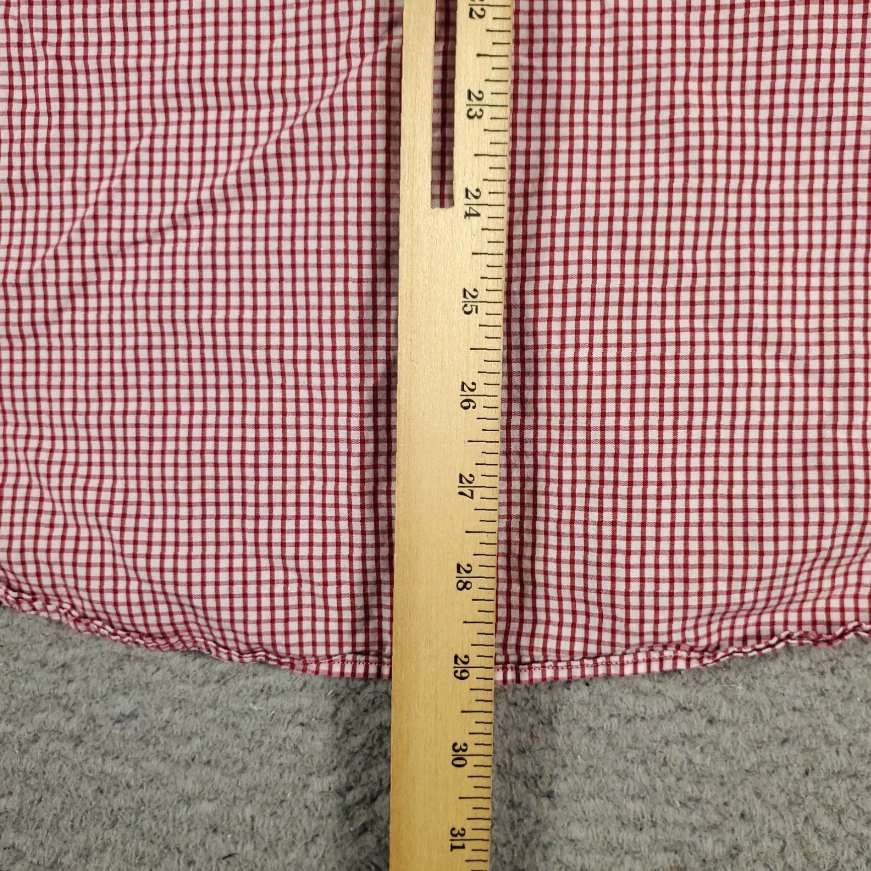 Ralph Lauren Ralph Lauren Shirt Mens 15.5 Red Check Pony Dress Button-Down Long Sleeve Size 40R - 4 Thumbnail