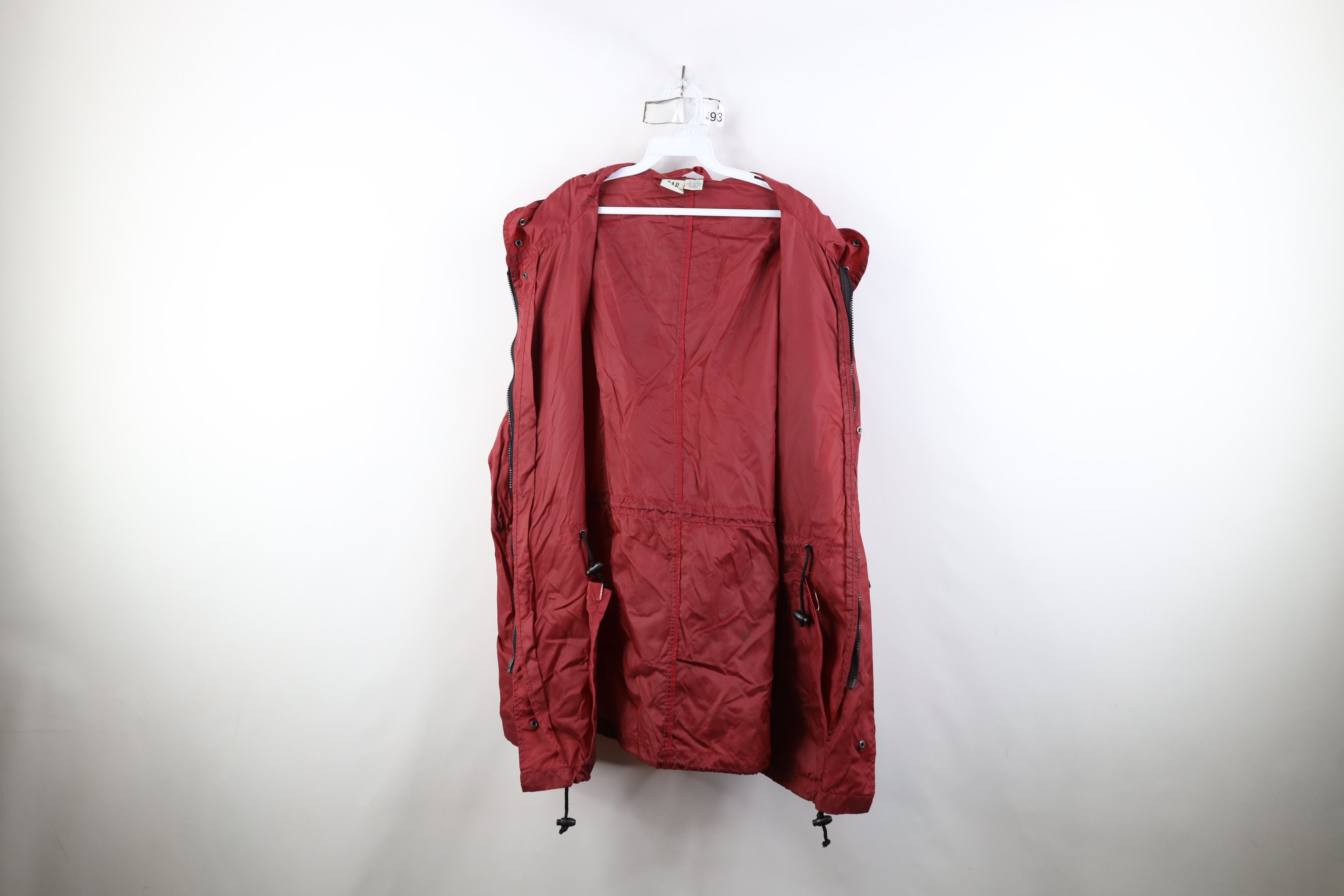 Gap Vintage 90s Gap Full Zip Hooded Windbreaker Parka Jacket Red Size US M / EU 48-50 / 2 - 13 Thumbnail