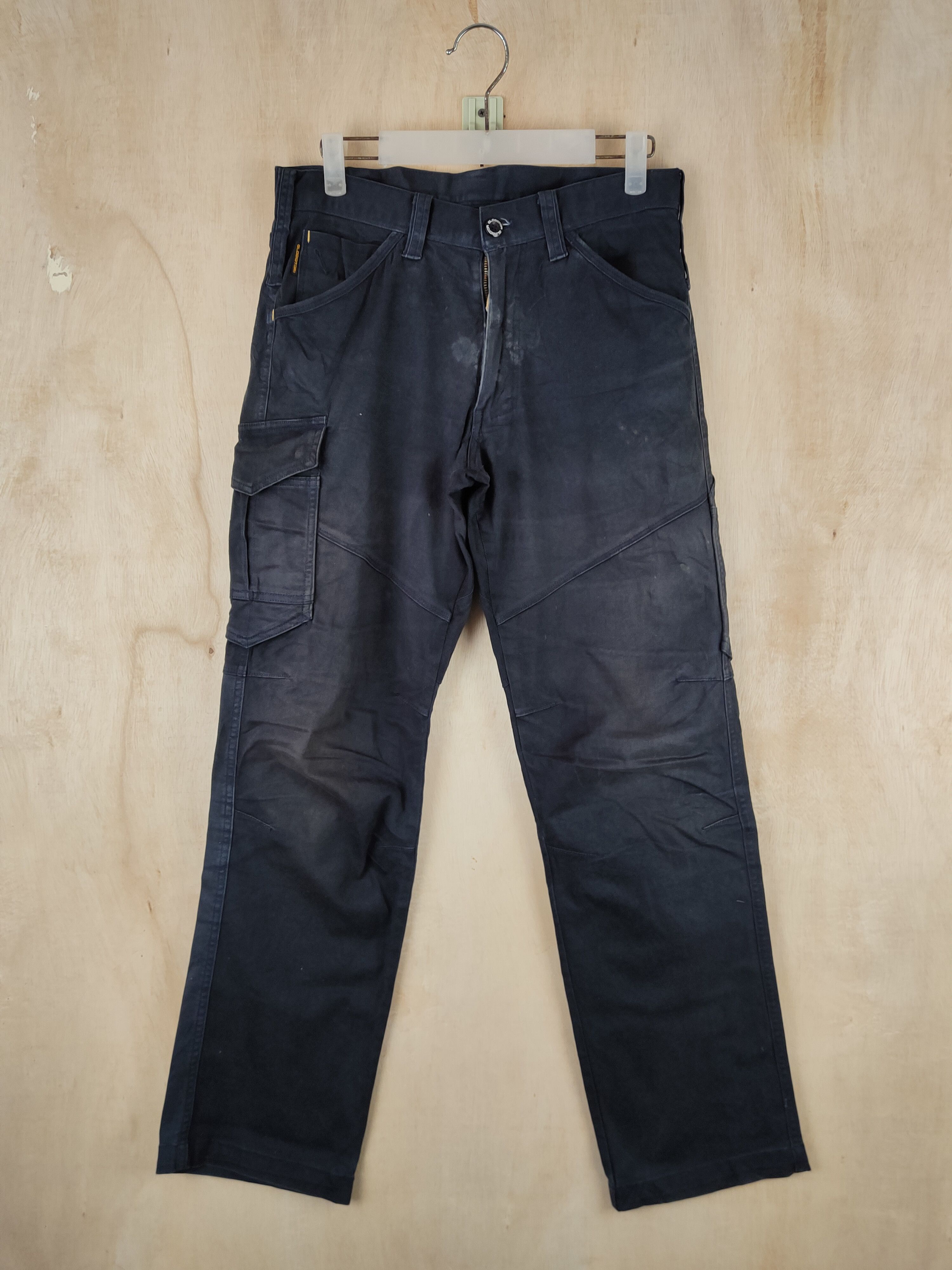 image of Vintage Gladiator Navy Faded Multipocket Tactical Cargo Pants S2548 in Navy Blue, Men's (Size 31)