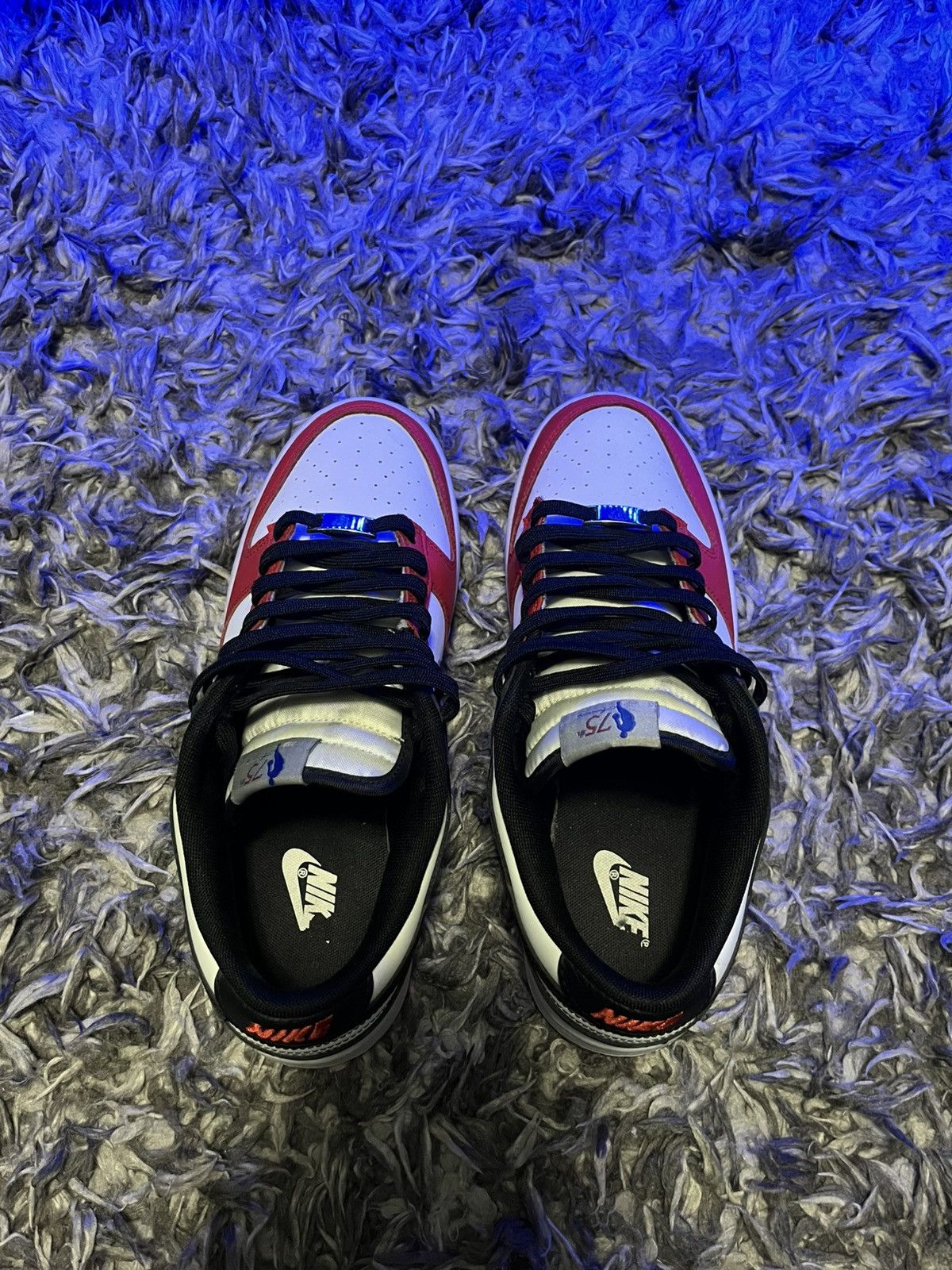 Nike Nike Dunk Low EMB NBA 75th Anniversary Chicago Size US 9.5 / EU 42-43 - 4 Thumbnail