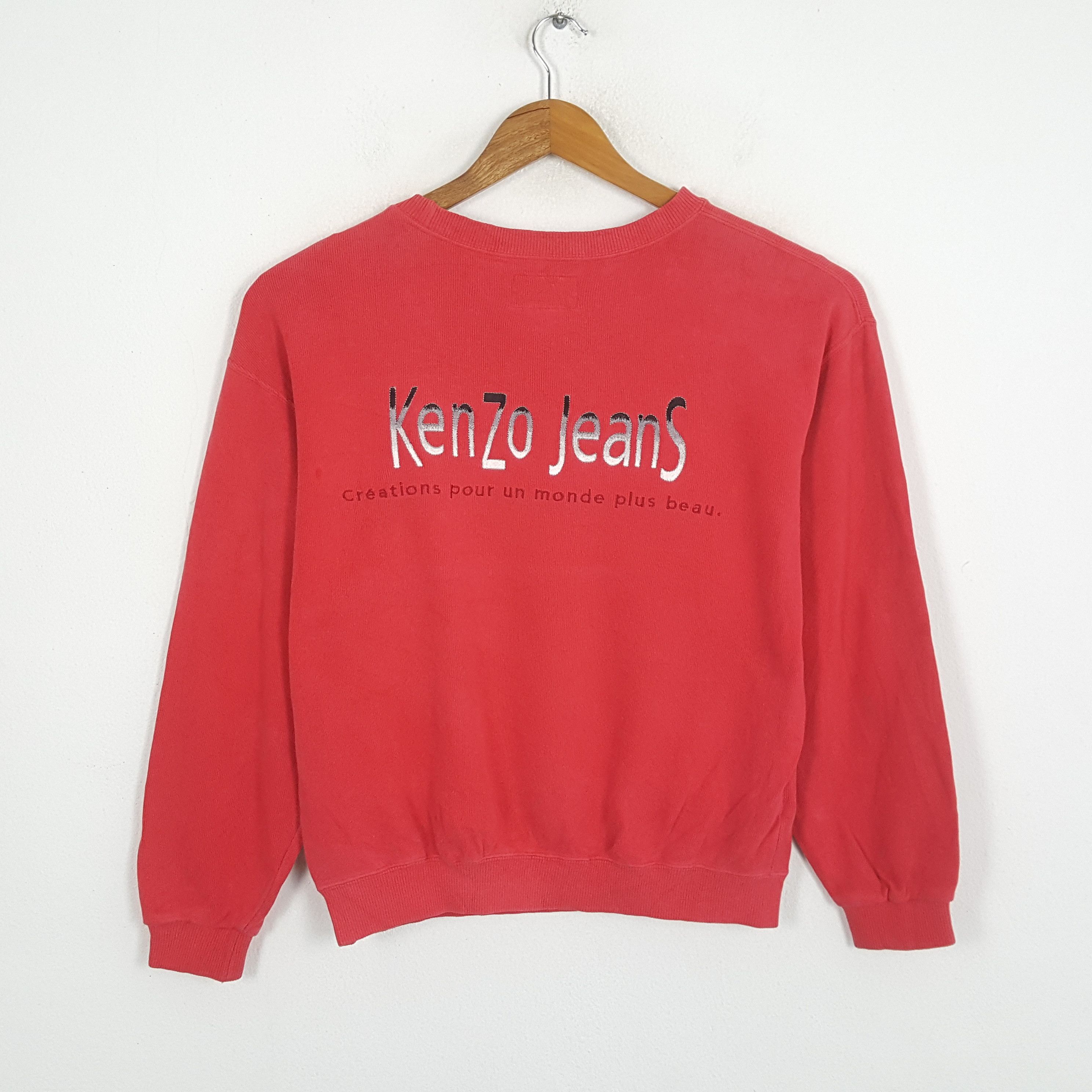 Japanese Brand × Kenzo × Vintage Vintage KENZO JEANS Japan Brand Sweatshirt c271n21 Size US XL / EU 56 / 4 - 3 Thumbnail