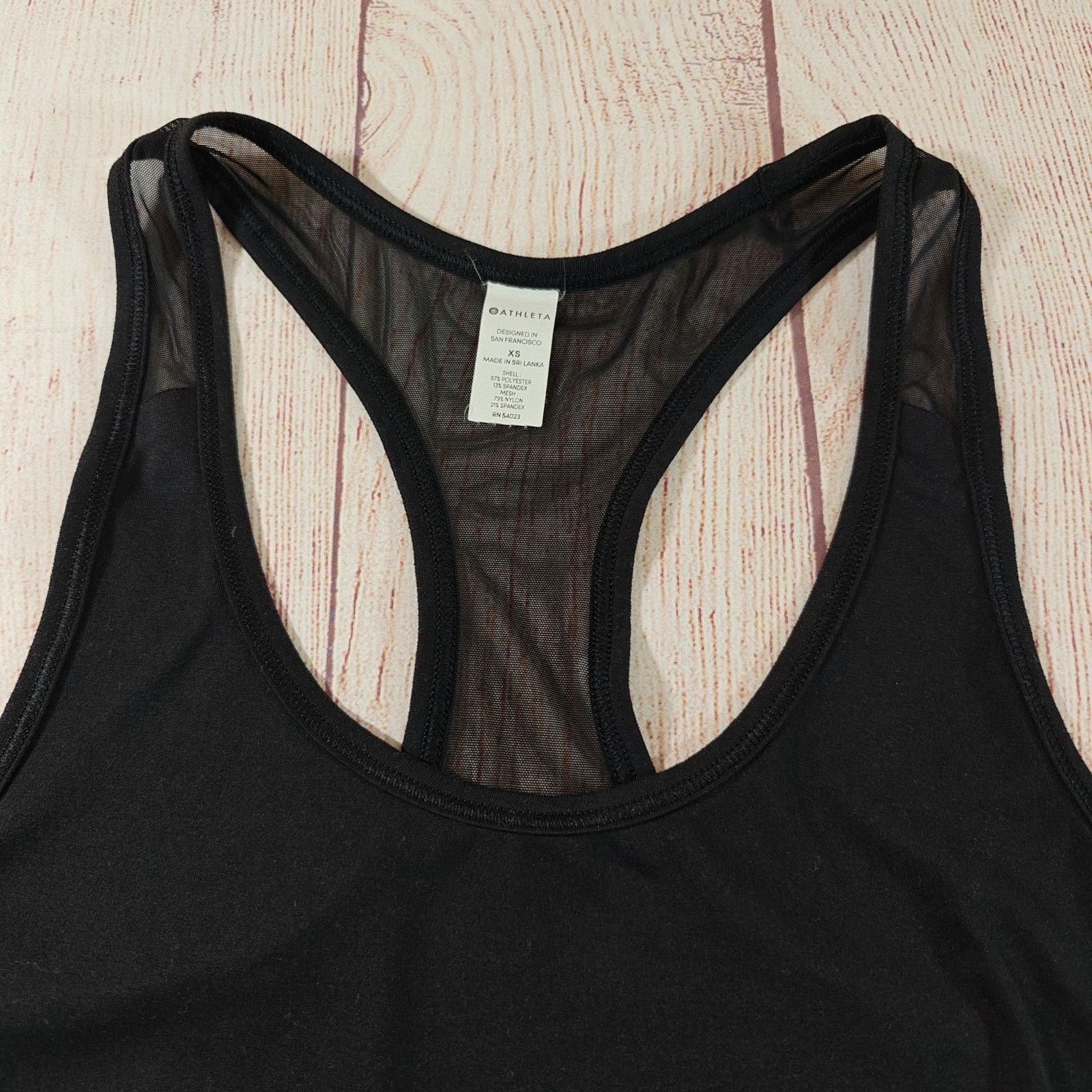 Athleta Athleta black mesh chi halter tank top sz XS Size XS / US 0-2 / IT 36-38 - 7 Thumbnail