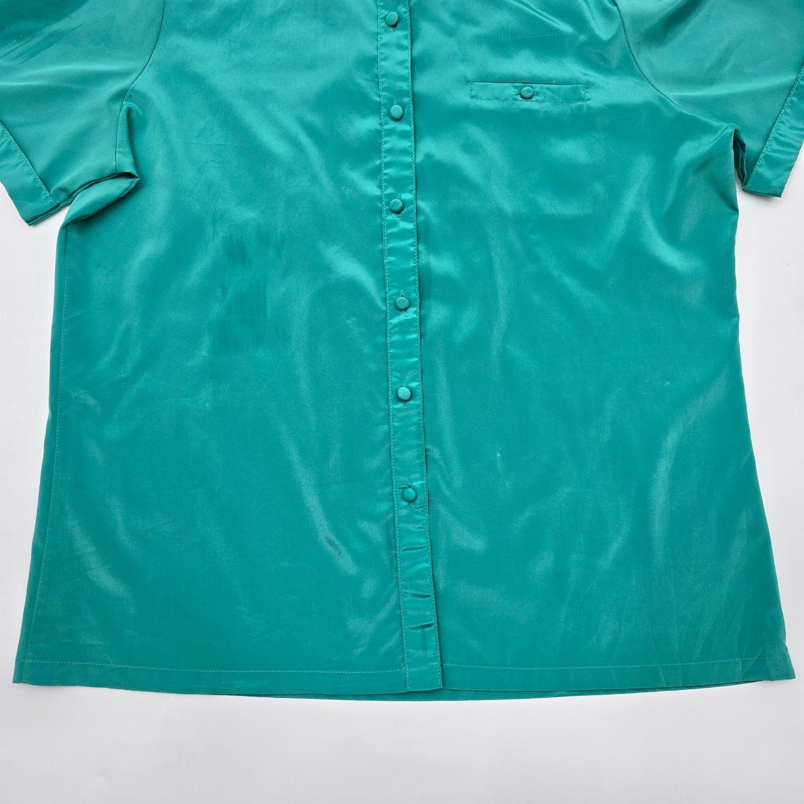 New Era New Era Green Short Sleeve Button Vintage VTG 12 Large Size XL / US 12-14 / IT 48-50 - 4 Thumbnail