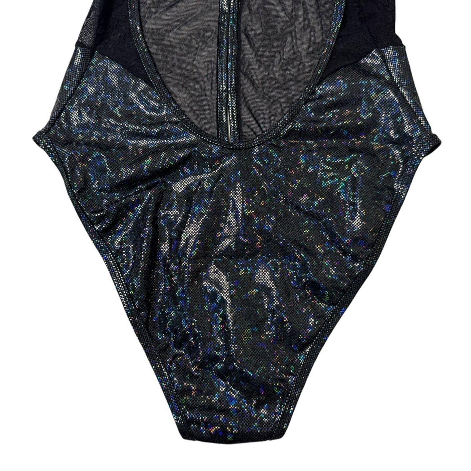 Other J. VALENTINE High Leg Bodysuit Metallic Festival Rave Punk Size L / US 10 / IT 46 - 6 Thumbnail