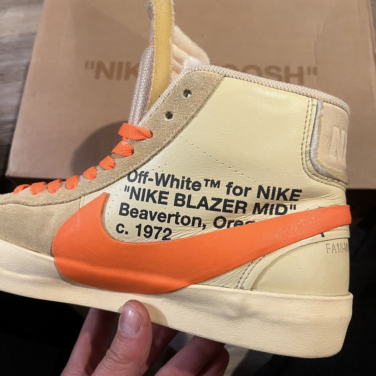 Nike × Off-White Nike Blazer Mid Off-White All Hallow’s Eve Size US 10.5 / EU 43-44 - 21 Thumbnail