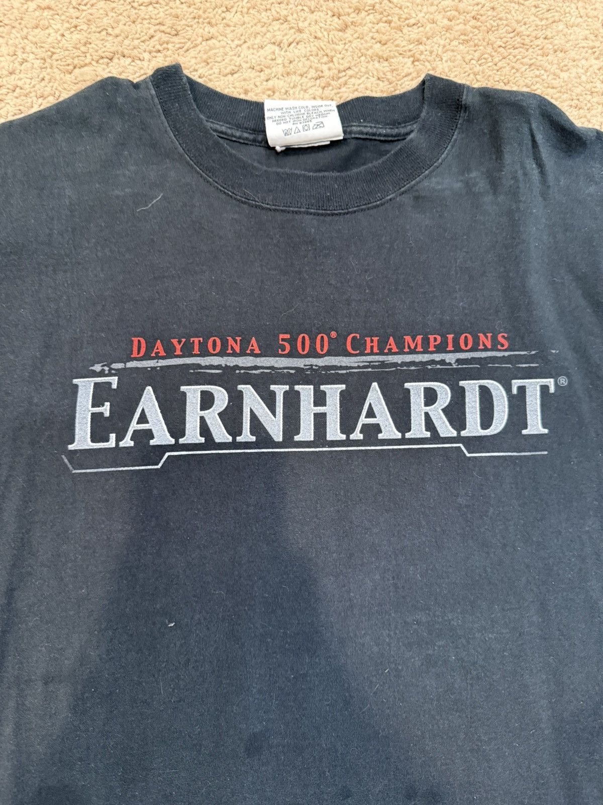 Vintage 2000s Black Medium Vintage Dale Earnhardt Tee Size US M / EU 48-50 / 2 - 2 Thumbnail