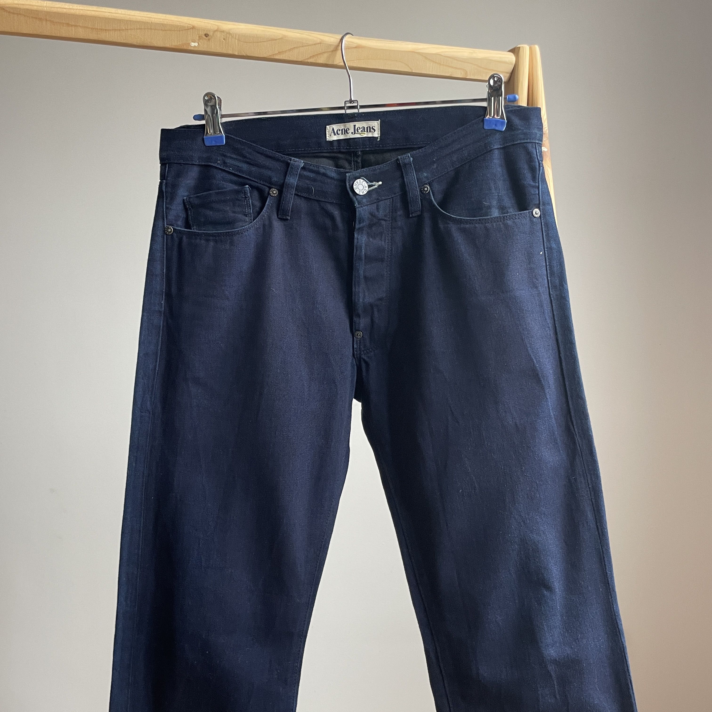 Acne Studios Acne Studios Moc Blue Sateen Vintage Jeans Size 30x34 Size US 30 / EU 46 - 3 Thumbnail