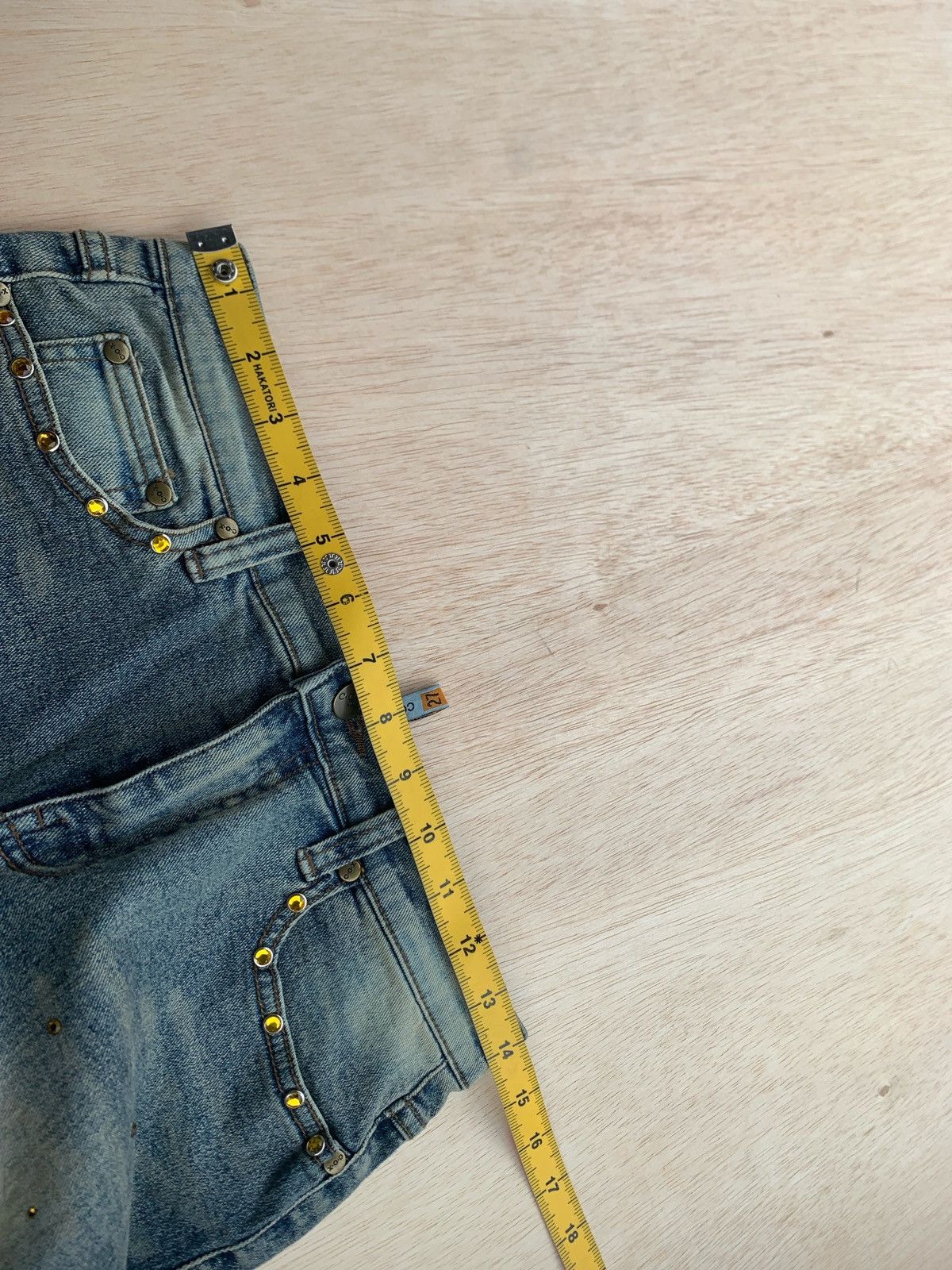 Hysteric Glamour × If Six Was Nine × Japanese Brand Flare C.O.X Cosmo Studded Jeans Bootcut Size US 28 / EU 44 - 9 Thumbnail