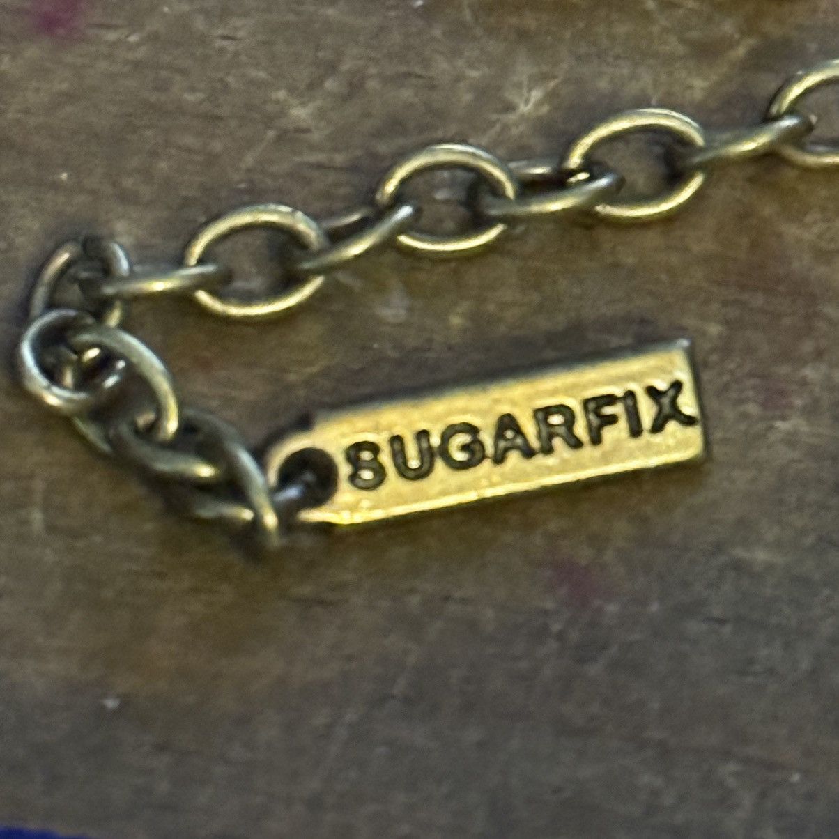 Other Sugarfix navy blue crystal pendant ribbon choker necklace Size ONE SIZE - 4 Thumbnail