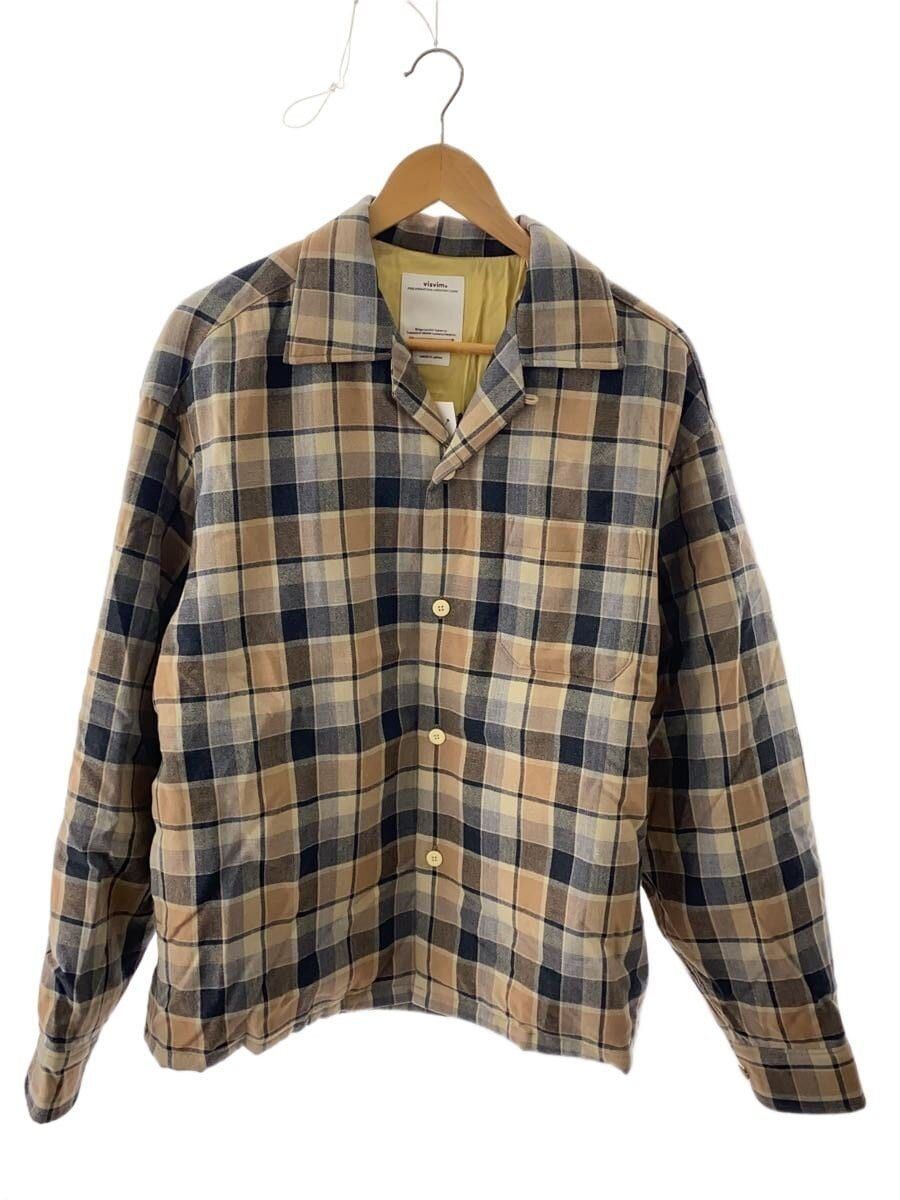 Visvim VISVIM KEESEY CHECK DOWN JACKET Beige | Grailed