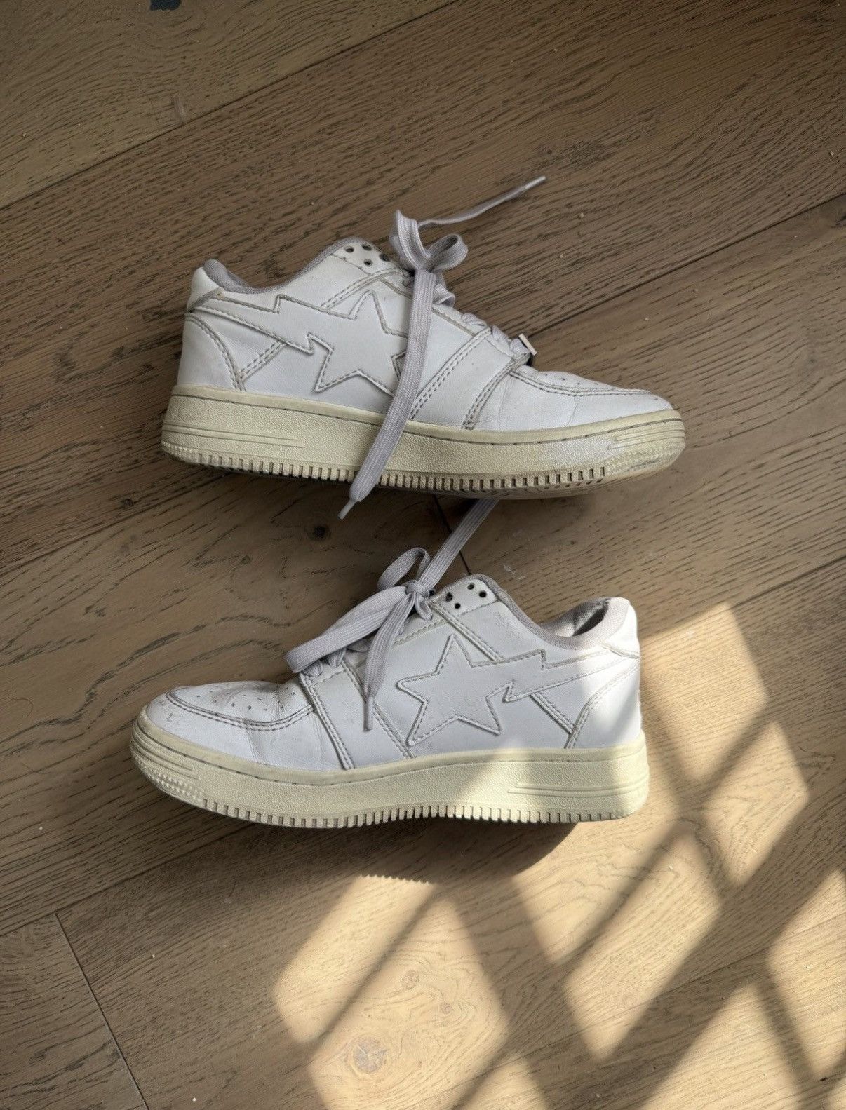 Bape all white bapestas Size US 6.5 / EU 39-40 - 1 Thumbnail