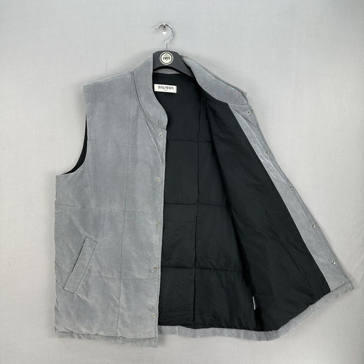 Balmain Vintage Balmain Paris Goose Feather Puffer Vest Size US XL / EU 56 / 4 - 7 Thumbnail